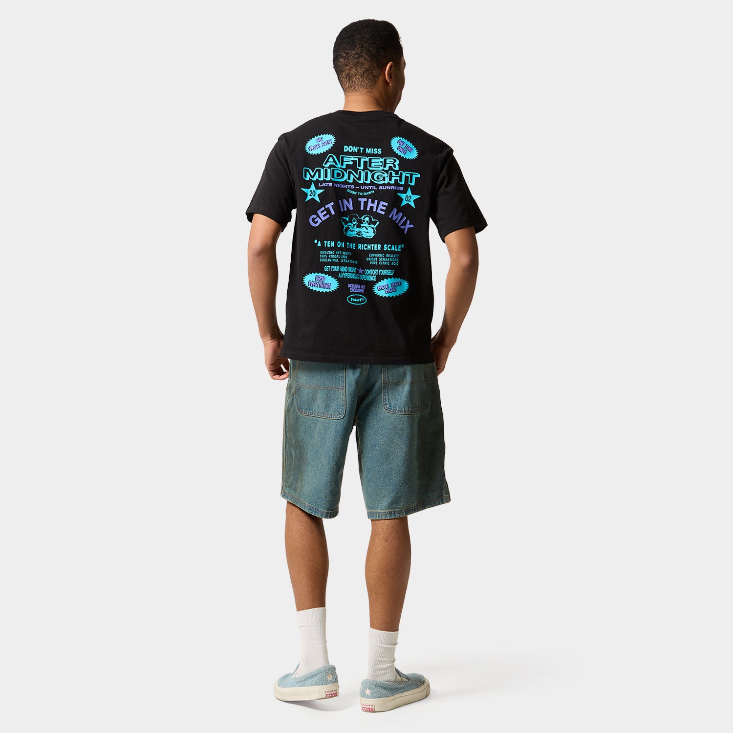 HUF (ハフ) Worldwide JP /T-SHIRTS（Tシャツ）/ AFTER MIDNIGHT TEE商品 / WHITE