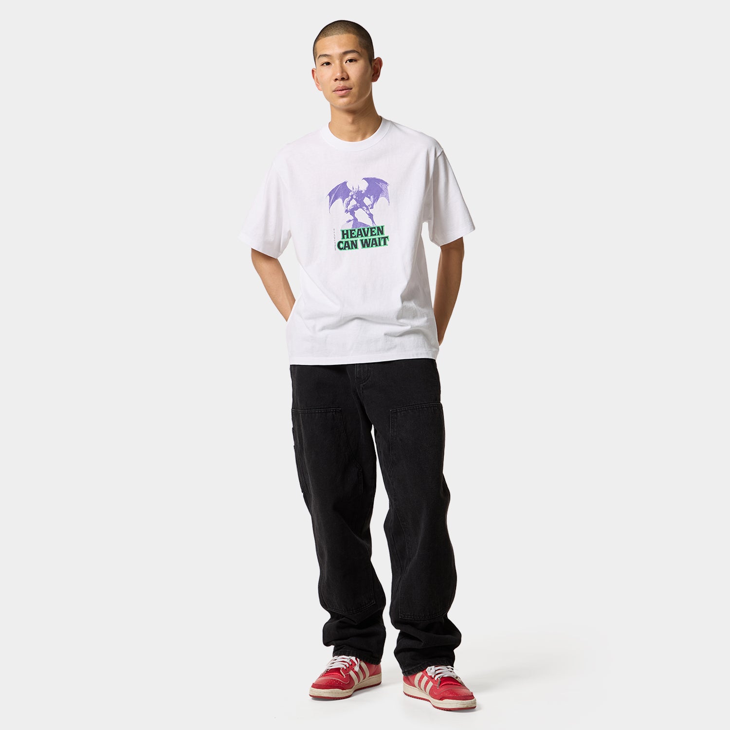 HUF (ハフ) Worldwide JP /T-SHIRTS（Tシャツ）/ HEAVEN CAN WAIT TEE商品 / WHITE