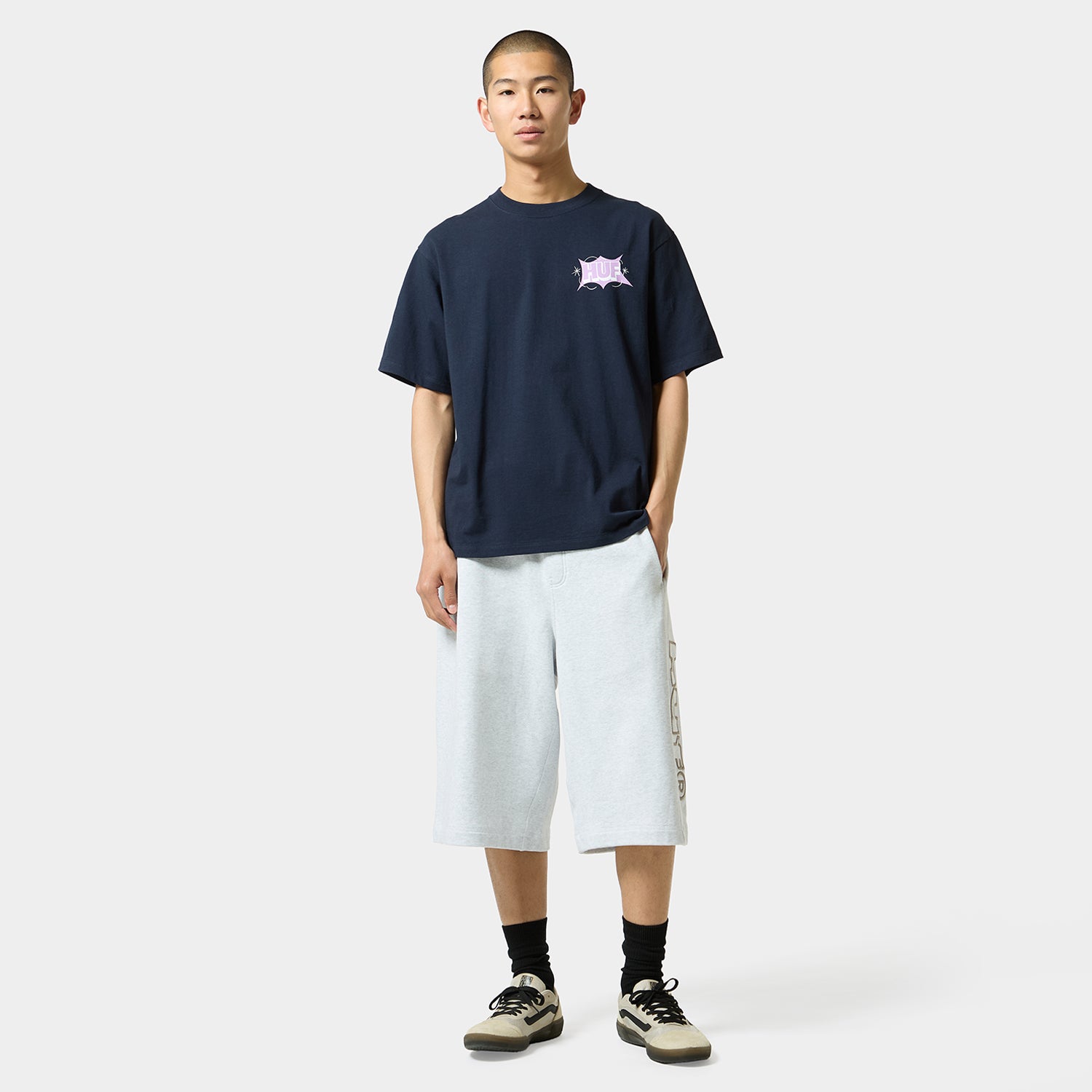 HUF (ハフ) Worldwide JP /T-SHIRTS（Tシャツ）/ YADAMEAN TEE商品 / NAVY