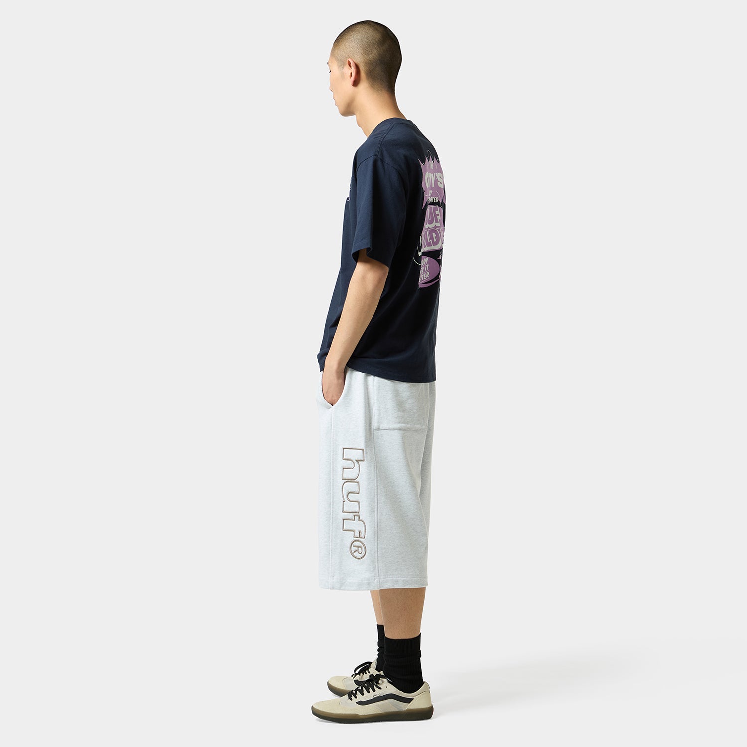 HUF (ハフ) Worldwide JP /T-SHIRTS（Tシャツ）/ YADAMEAN TEE商品 / NAVY