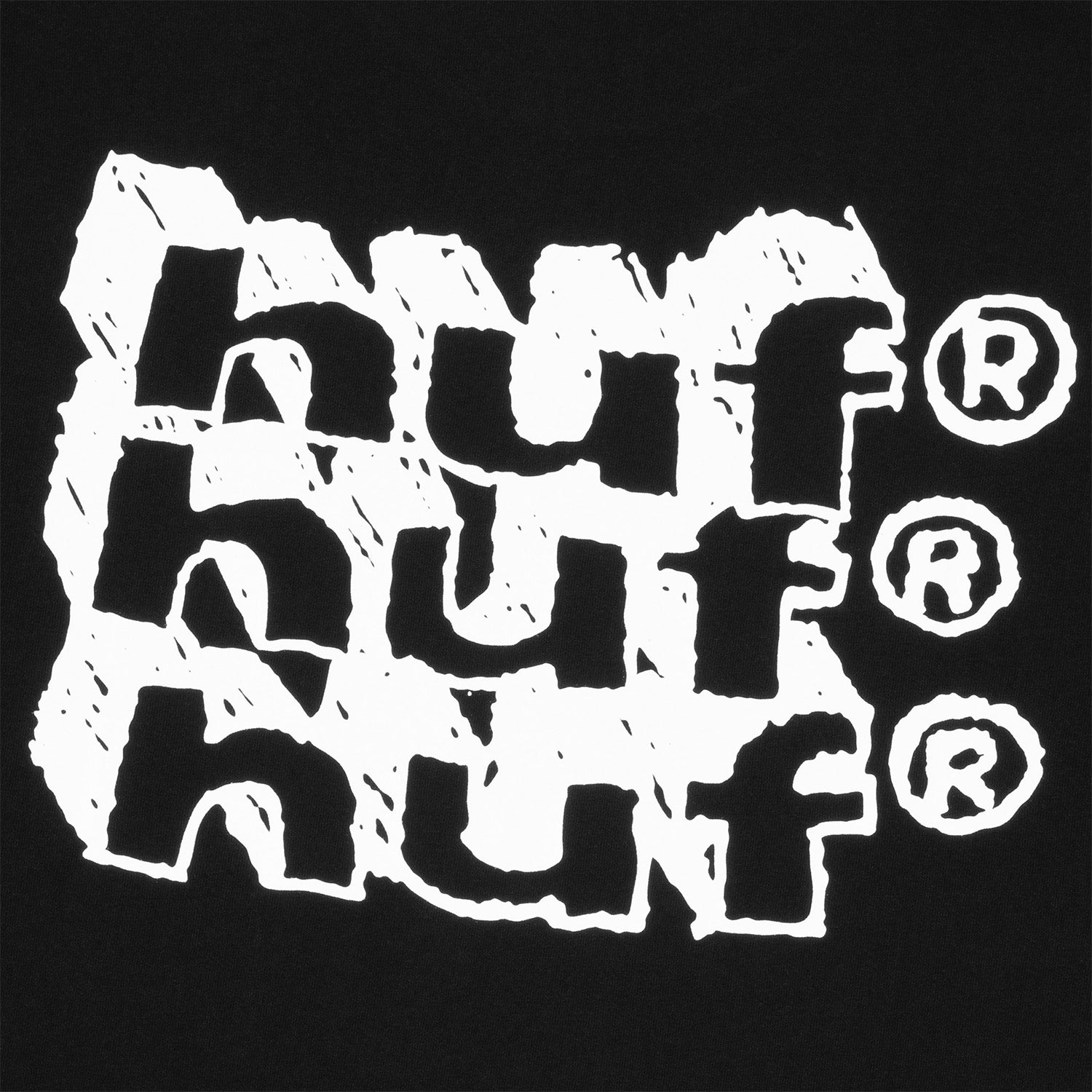 HUF (ハフ) Worldwide JP /T-SHIRTS（Tシャツ）/ HAND STACKED TEE商品 / WHITE