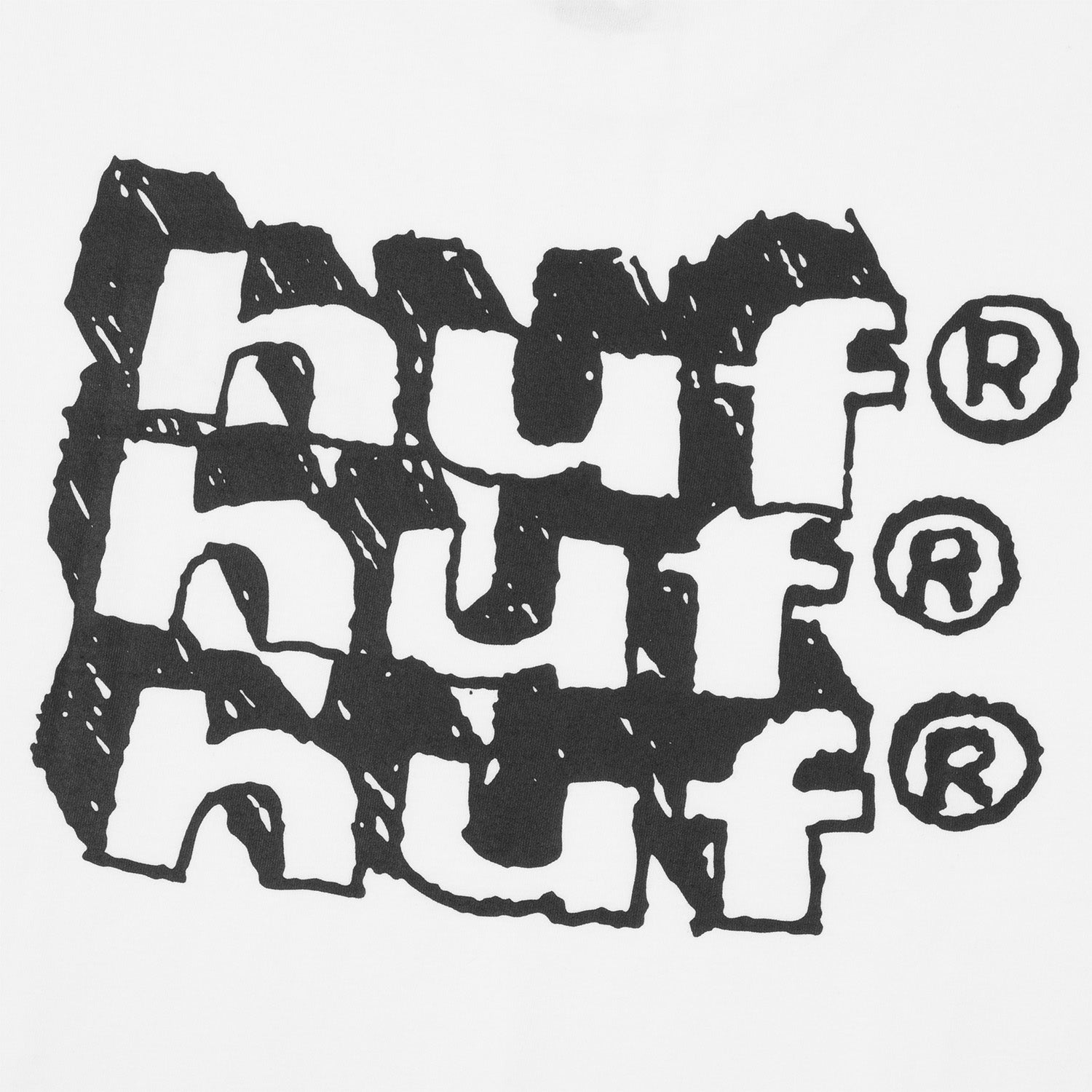 HUF (ハフ) Worldwide JP /T-SHIRTS（Tシャツ）/ HAND STACKED TEE商品 / WHITE