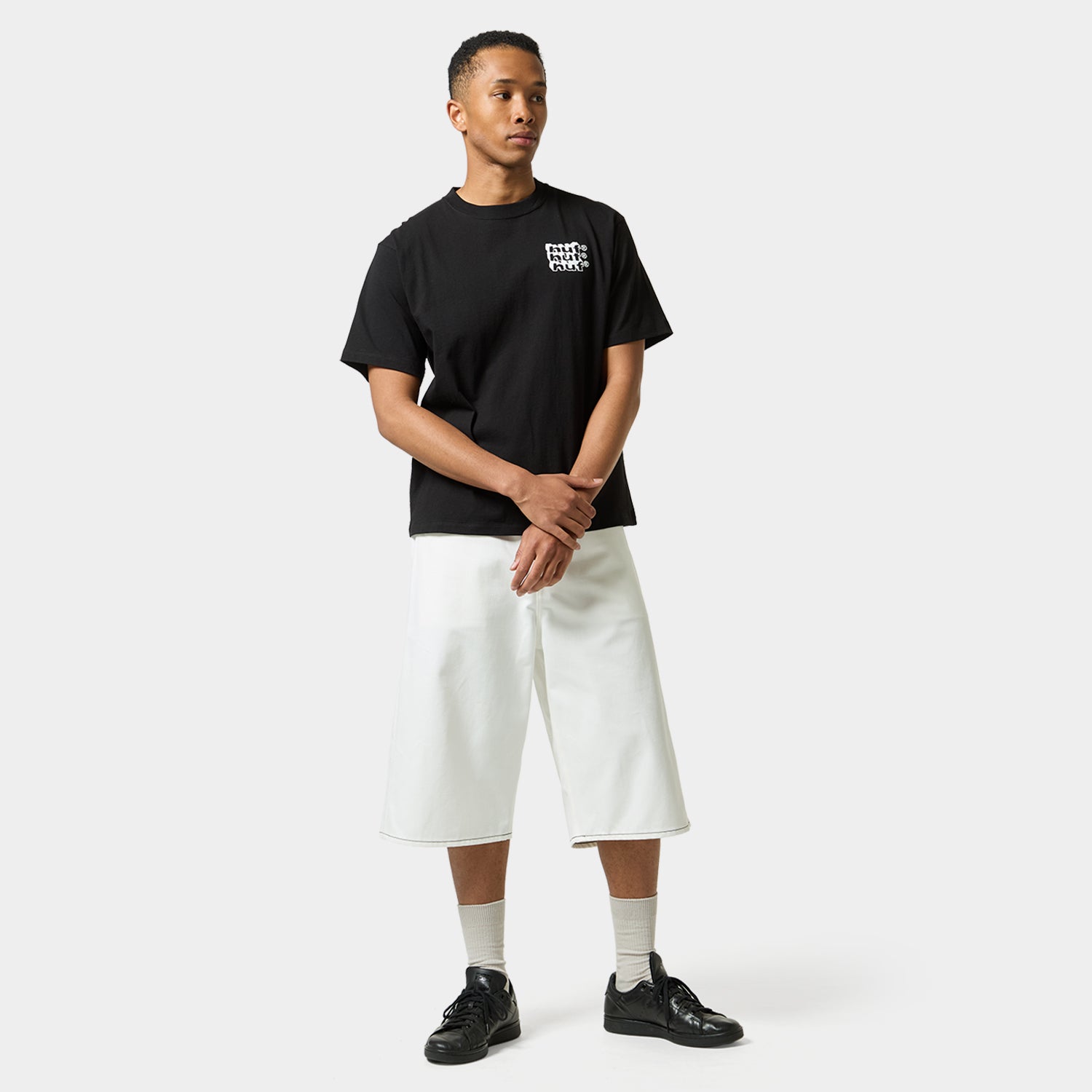 HUF (ハフ) Worldwide JP /T-SHIRTS（Tシャツ）/ HAND STACKED TEE商品 / WHITE