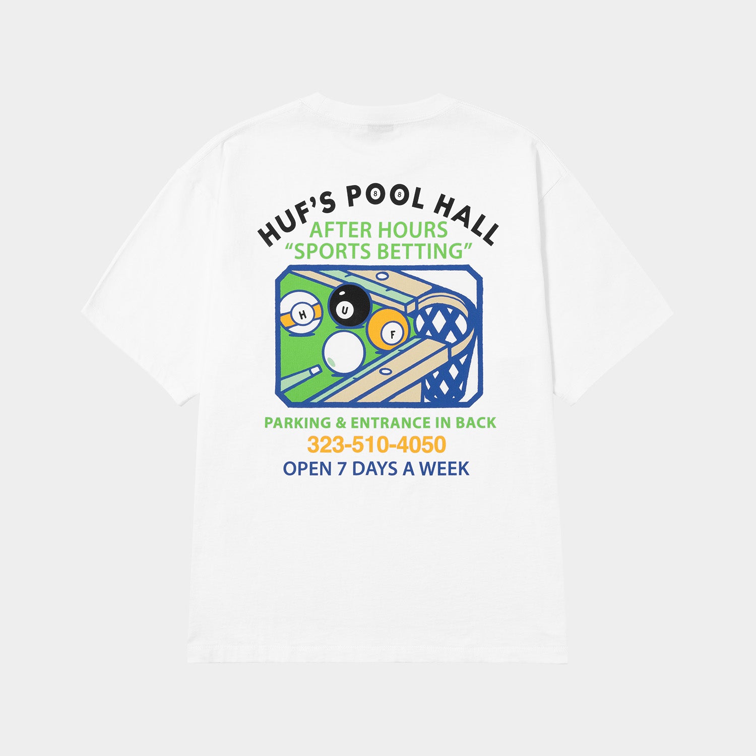 HUF (ハフ) Worldwide JP /T-SHIRTS（Tシャツ）/ RACK EM UP TEE商品 / WHITE