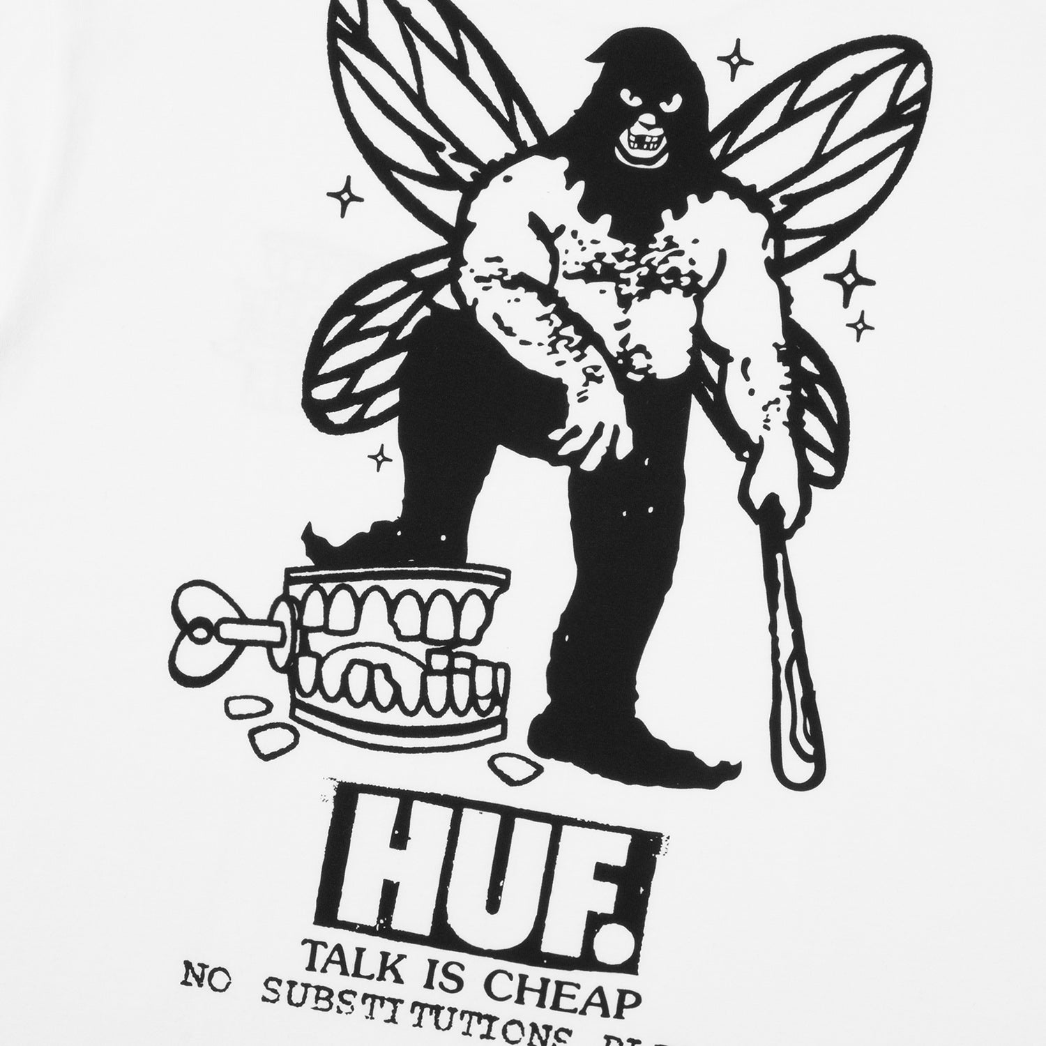 HUF (ハフ) Worldwide JP /T-SHIRTS（Tシャツ）/ TOOTH FAIRY TEE商品 / BLACK