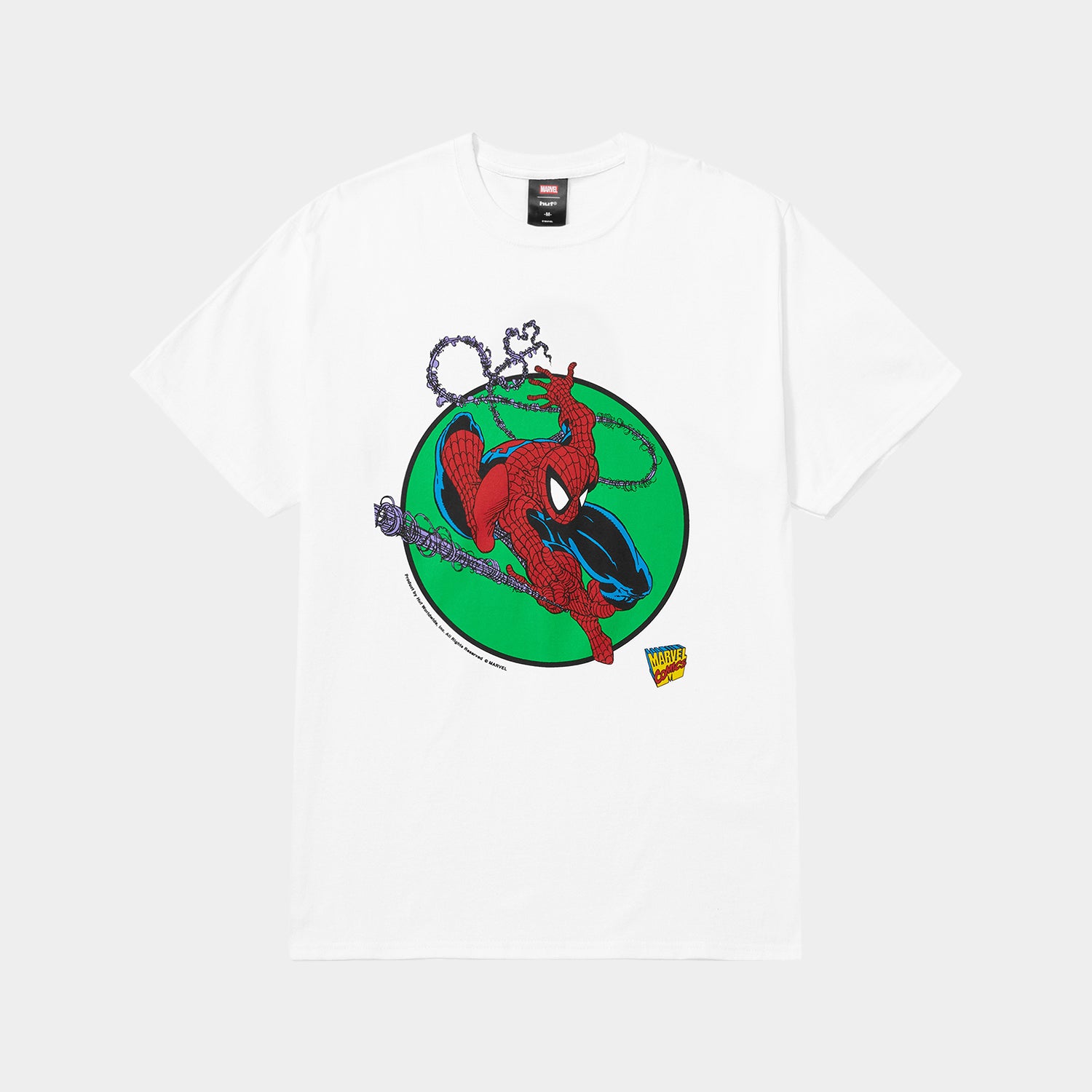 HUF (ハフ) Worldwide JP /T-SHIRTS（Tシャツ）/ HUF X MARVEL SPIDER-MAN THREE HUNDRED TEE商品 / WHITE
