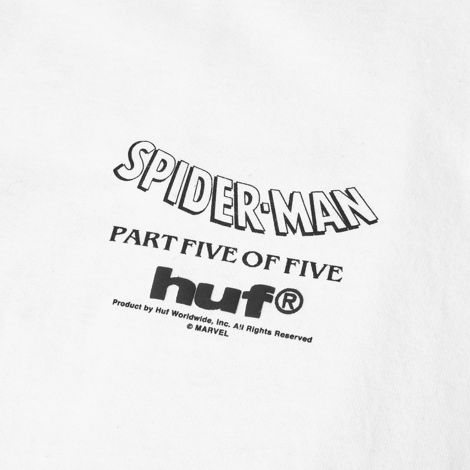 HUF (ハフ) Worldwide JP /T-SHIRTS（Tシャツ）/ HUF X MARVEL SPIDER-MAN COLLECTOR TEE商品 / WHITE