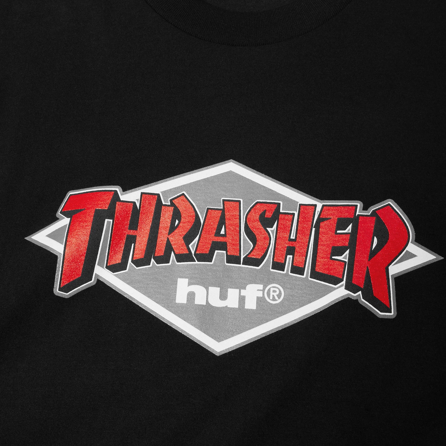 HUF (ハフ) Worldwide JP /T-SHIRTS（Tシャツ）/ HUF X THRASHER LOGO TEE商品 / BLACK