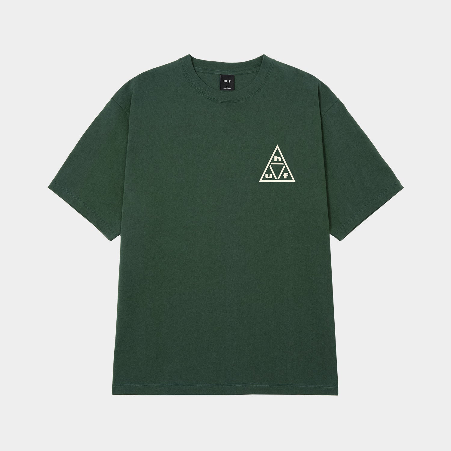 HUF (ハフ) Worldwide JP /T-SHIRTS（Tシャツ）/ TRIPLE TRIANGLE TEE商品 / FOREST GREEN