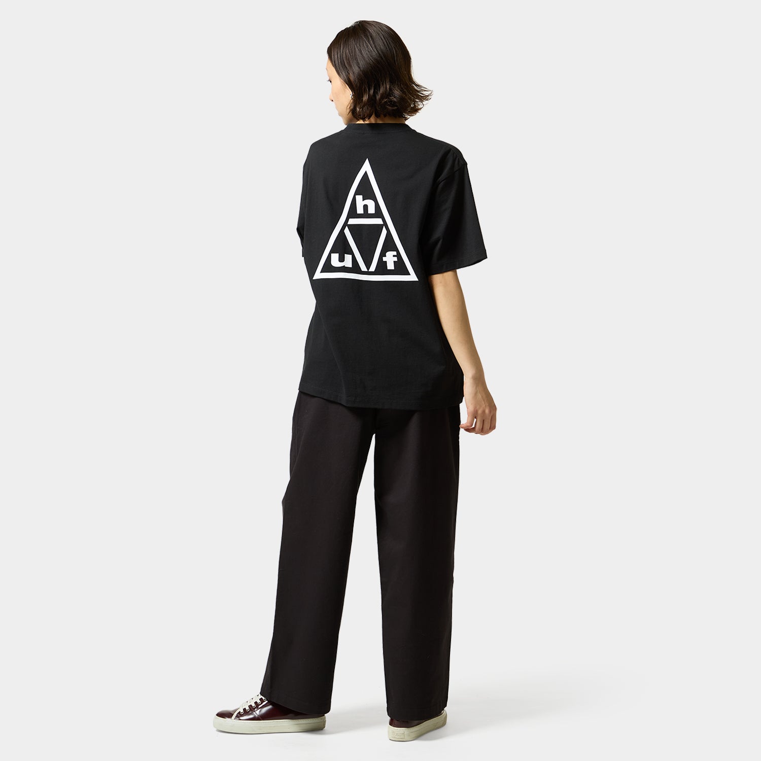 HUF (ハフ) Worldwide JP /T-SHIRTS（Tシャツ）/ TRIPLE TRIANGLE SS TEE商品 / BLACK