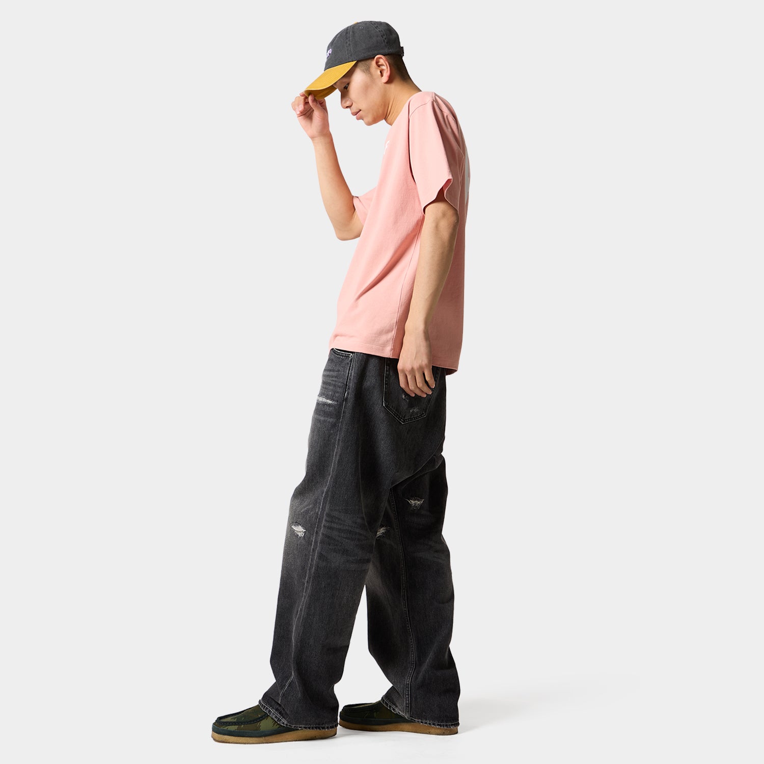 HUF (ハフ) Worldwide JP /T-SHIRTS（Tシャツ）/ CLASSIC H TEE商品 / LT ORANGE