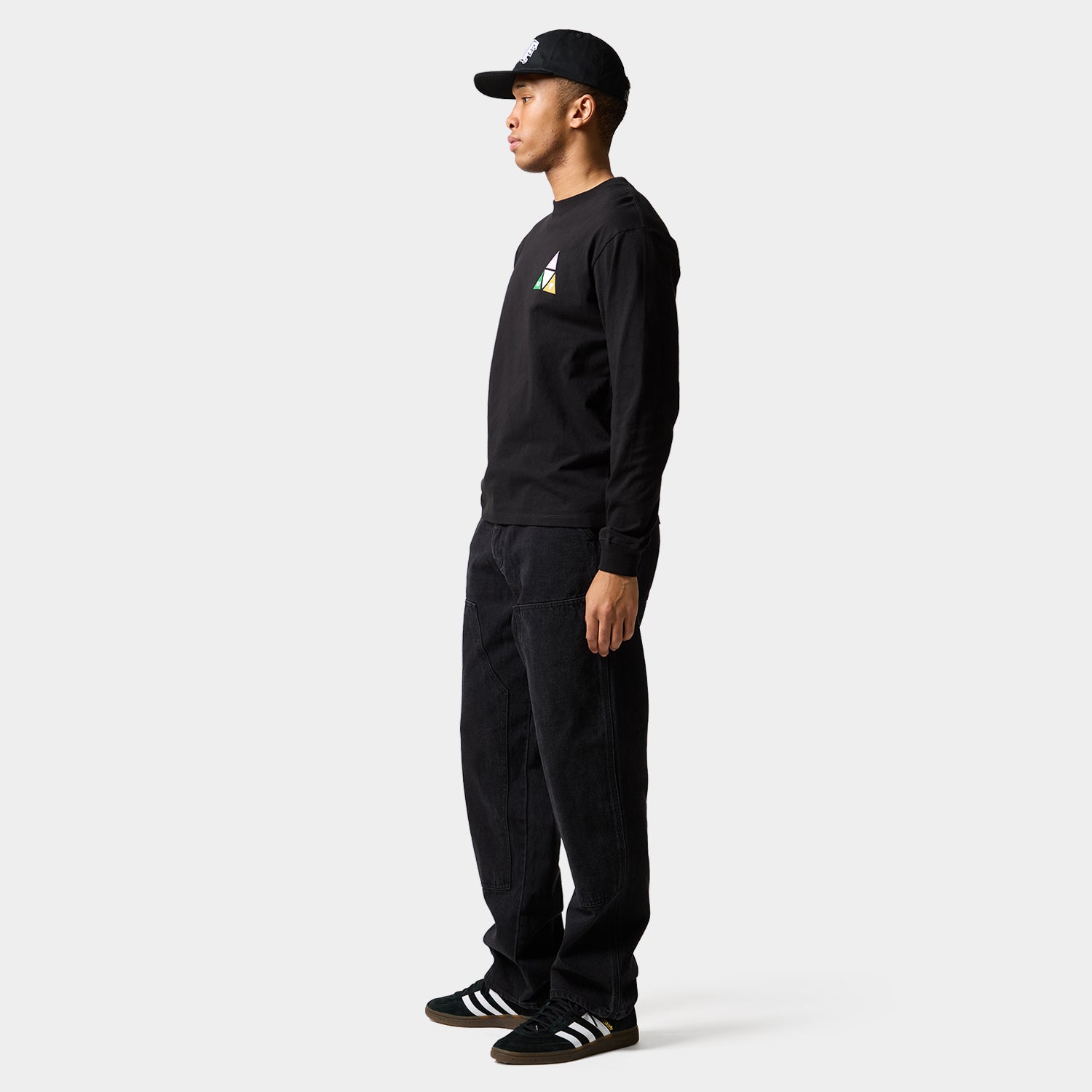 HUF (ハフ) Worldwide JP /T-SHIRTS（Tシャツ）/ PRISM TT LS TEE商品 / BLACK