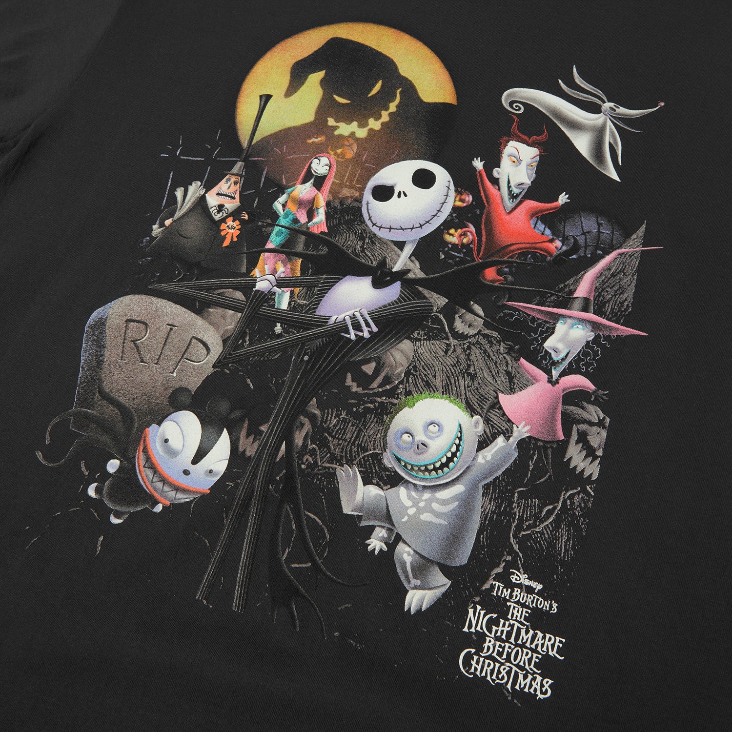HUF (ハフ) Worldwide JP /T-SHIRTS（Tシャツ）/ HUF X NIGHTMARE BEFORE CHRISTMAS VINTAGE TEE商品 / VINTAGE BLACK