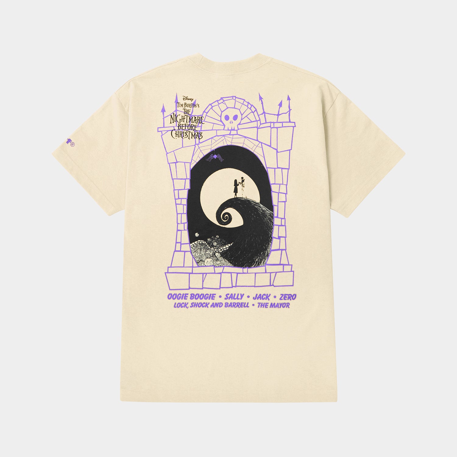 HUF (ハフ) Worldwide JP /T-SHIRTS（Tシャツ）/ HUF X NIGHTMARE BEFORE CHRISTMAS CAST TEE商品 / SAND