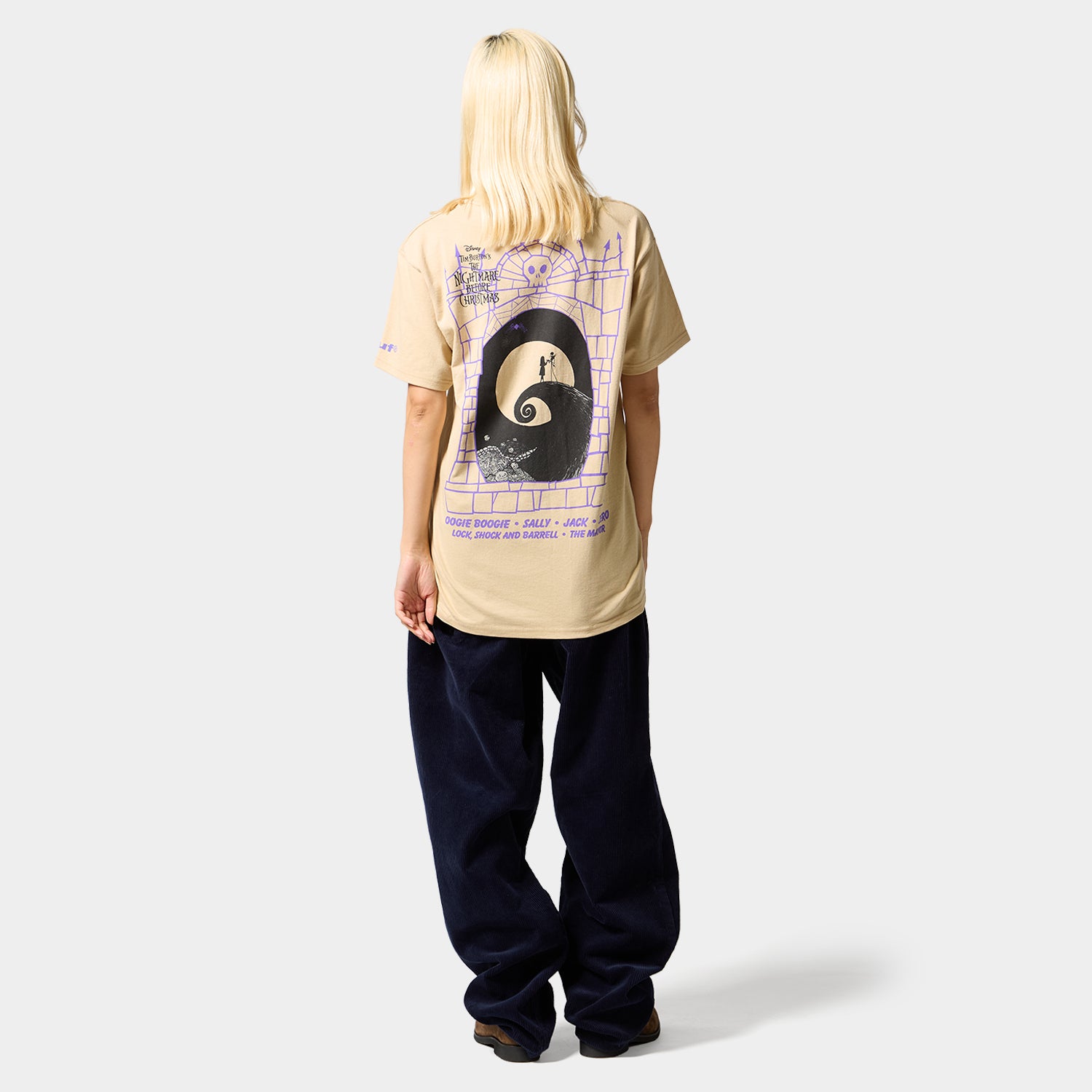 HUF (ハフ) Worldwide JP /T-SHIRTS（Tシャツ）/ HUF X NIGHTMARE BEFORE CHRISTMAS CAST TEE商品 / SAND