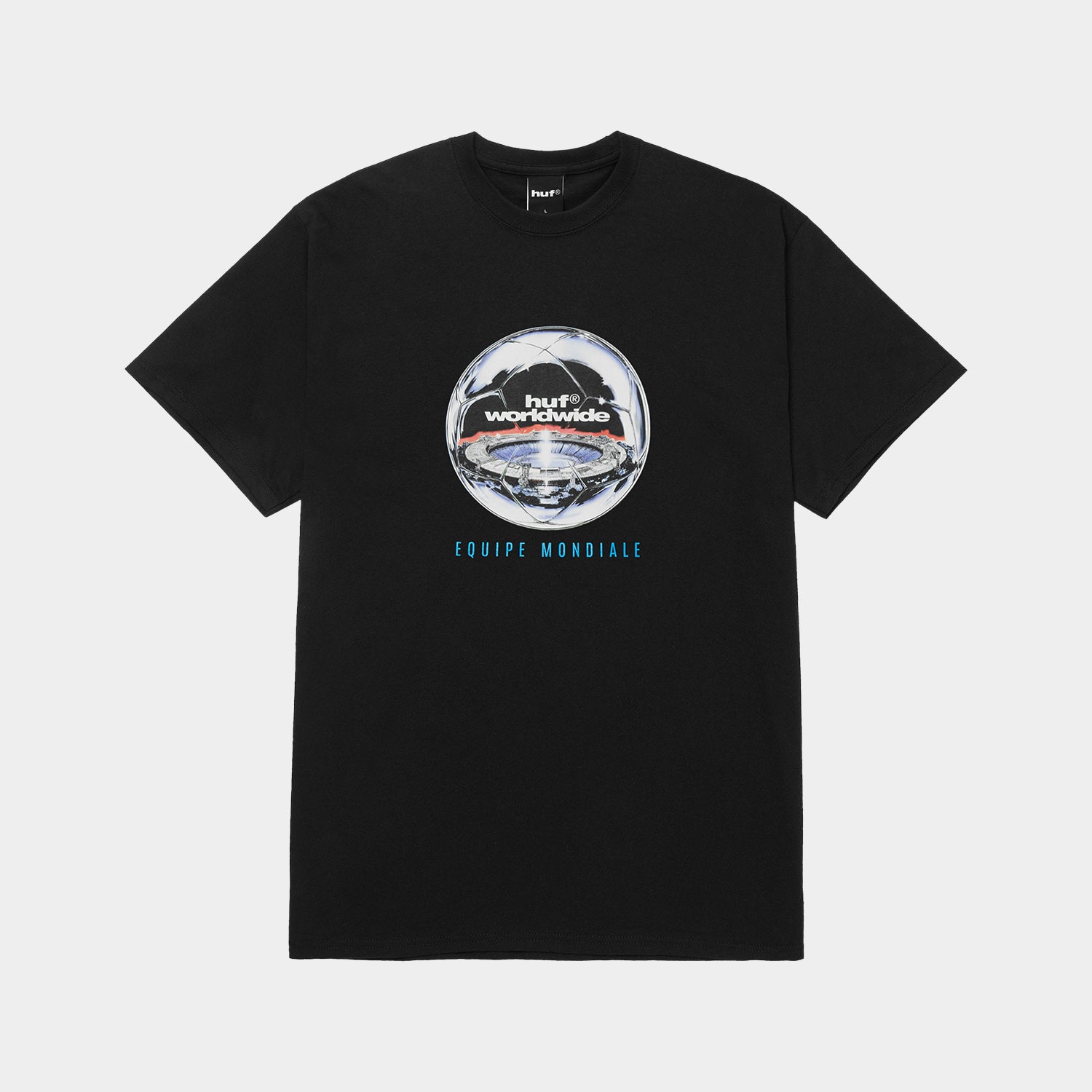 HUF (ハフ) Worldwide JP /T-SHIRTS（Tシャツ）/ EQUIPE MONDIALE TEE商品 / BLACK