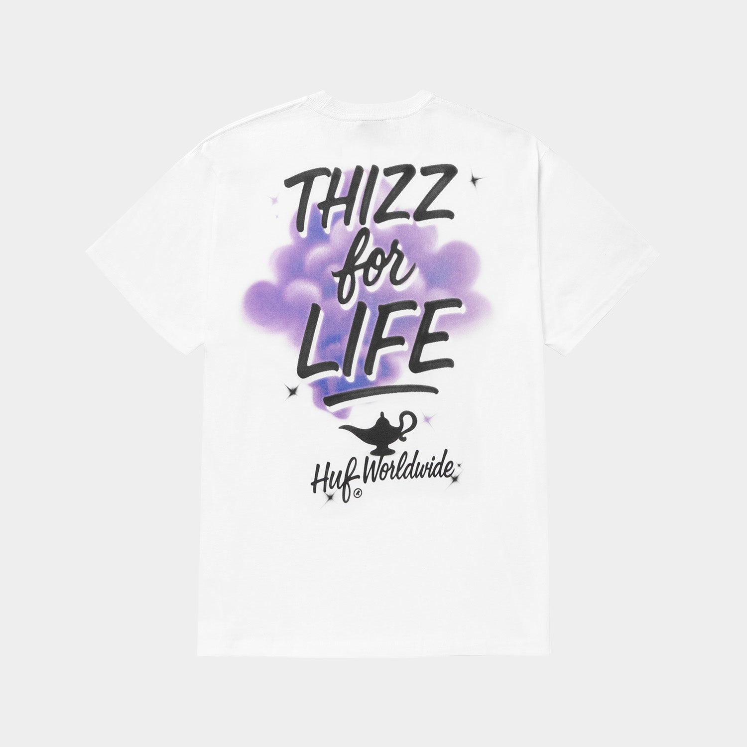 HUF (ハフ) Worldwide JP /T-SHIRTS（Tシャツ）/ HUF X MAC DRE THIZZ FOR LIFE TEE商品 / WHITE