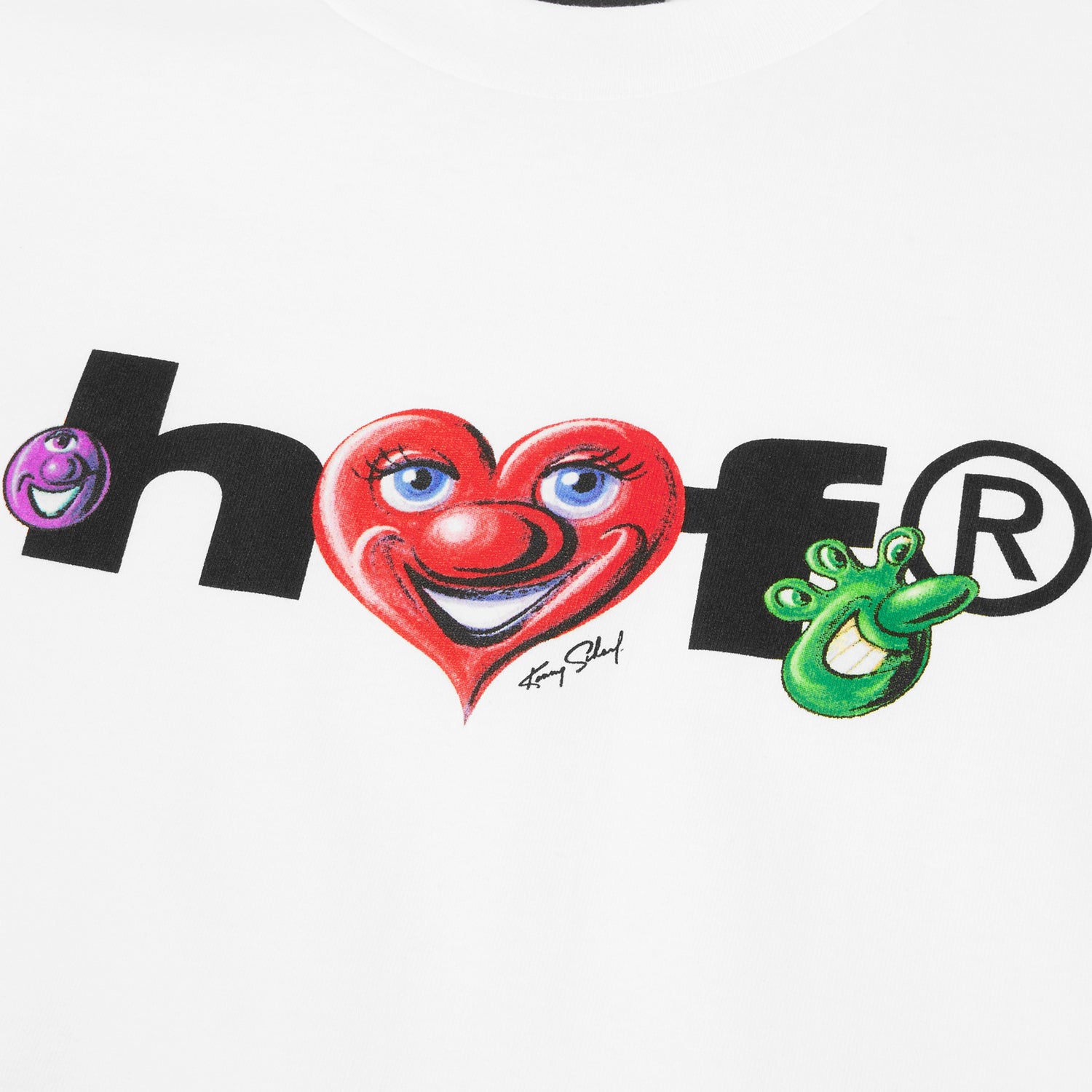 HUF (ハフ) Worldwide JP /T-SHIRTS（Tシャツ）/ KENNY SCHARF FUTURE TEE商品 / WHITE