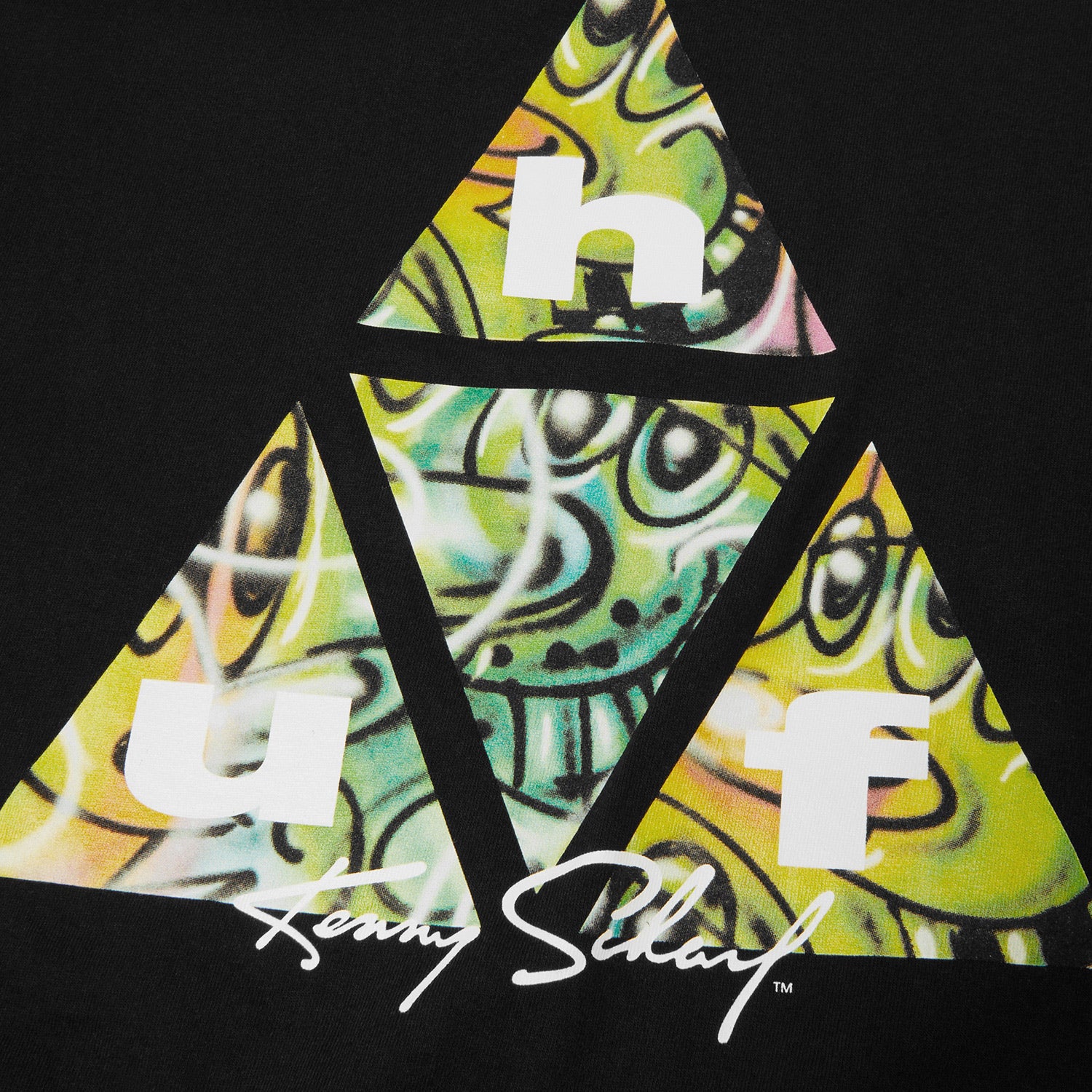 HUF (ハフ) Worldwide JP /T-SHIRTS（Tシャツ）/ KENNY SCHARF MULTITUD TT TEE商品 / BLACK