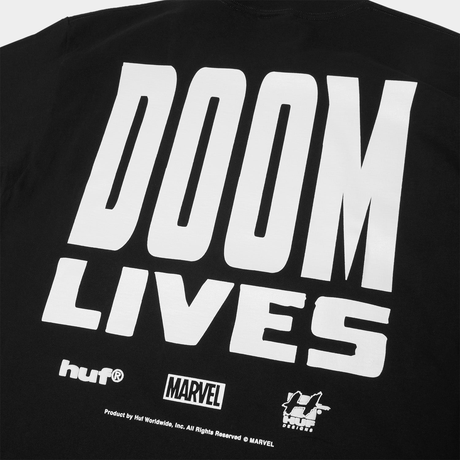 HUF (ハフ) Worldwide JP /T-SHIRTS（Tシャツ）/ HUF X MARVEL DOOM LIVES TEE商品 / BLACK