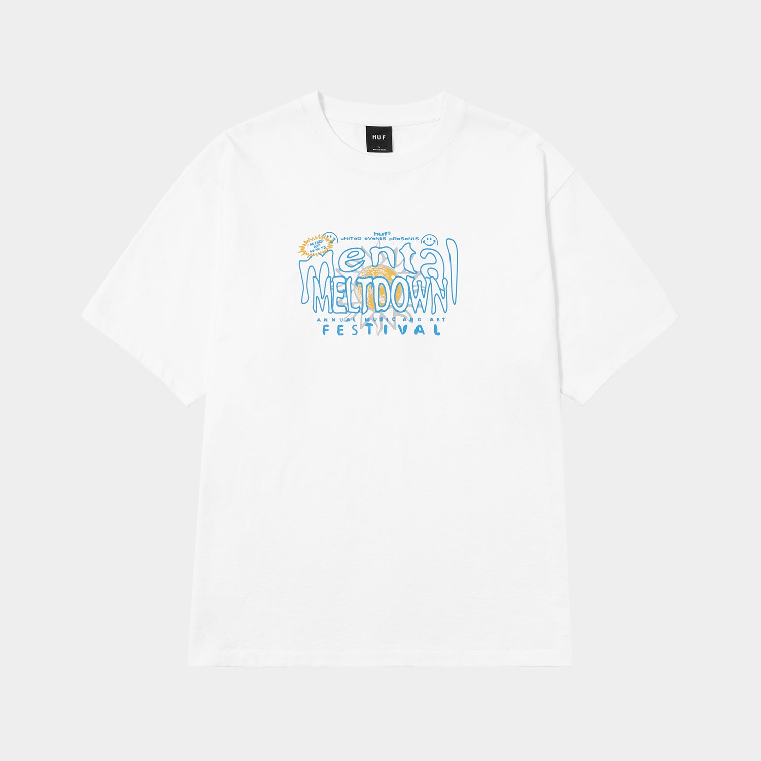 HUF (ハフ) Worldwide JP /T-SHIRTS（Tシャツ）/ MENTAL MELTDOWN TEE商品 / BLACK