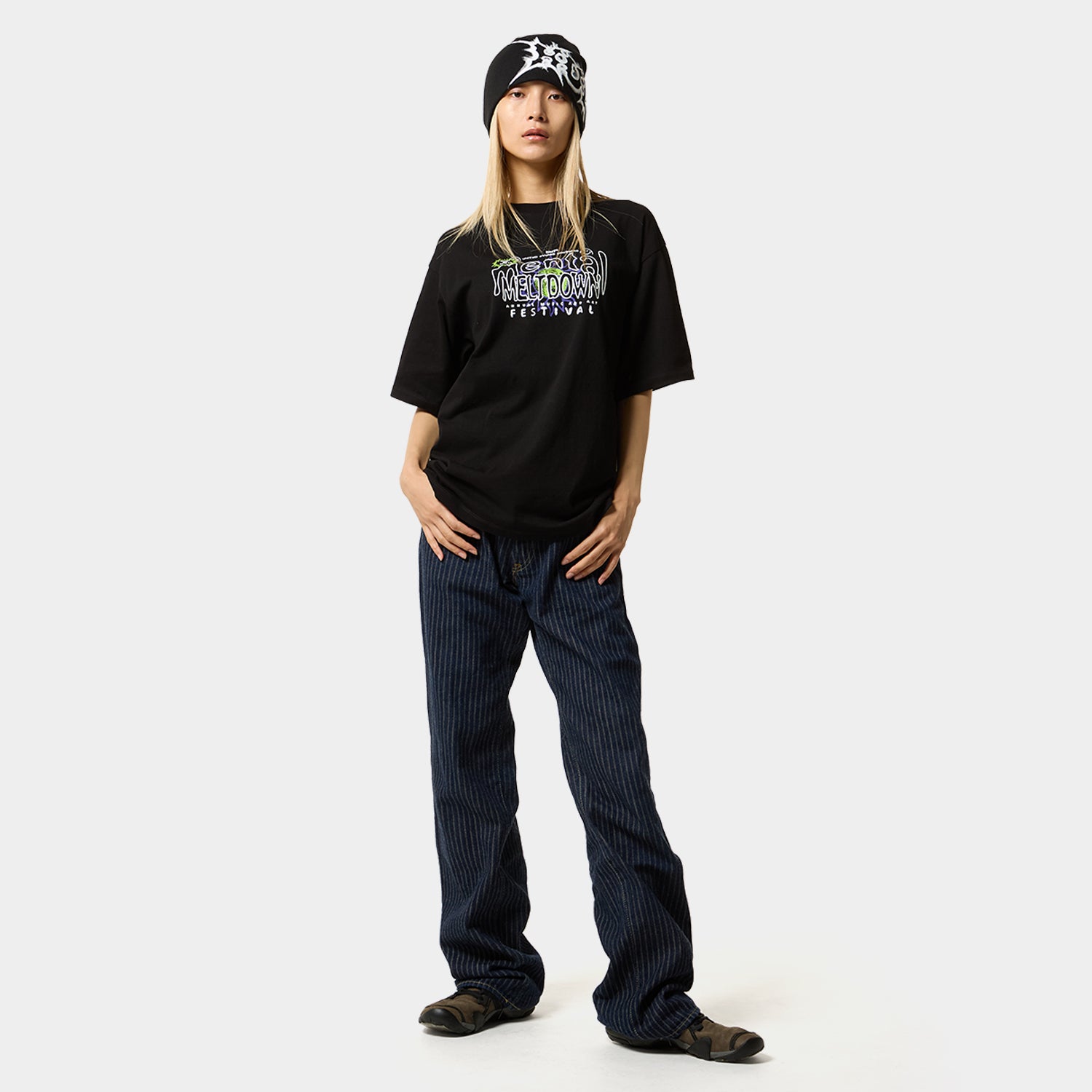 HUF (ハフ) Worldwide JP /T-SHIRTS（Tシャツ）/ MENTAL MELTDOWN TEE商品 / BLACK