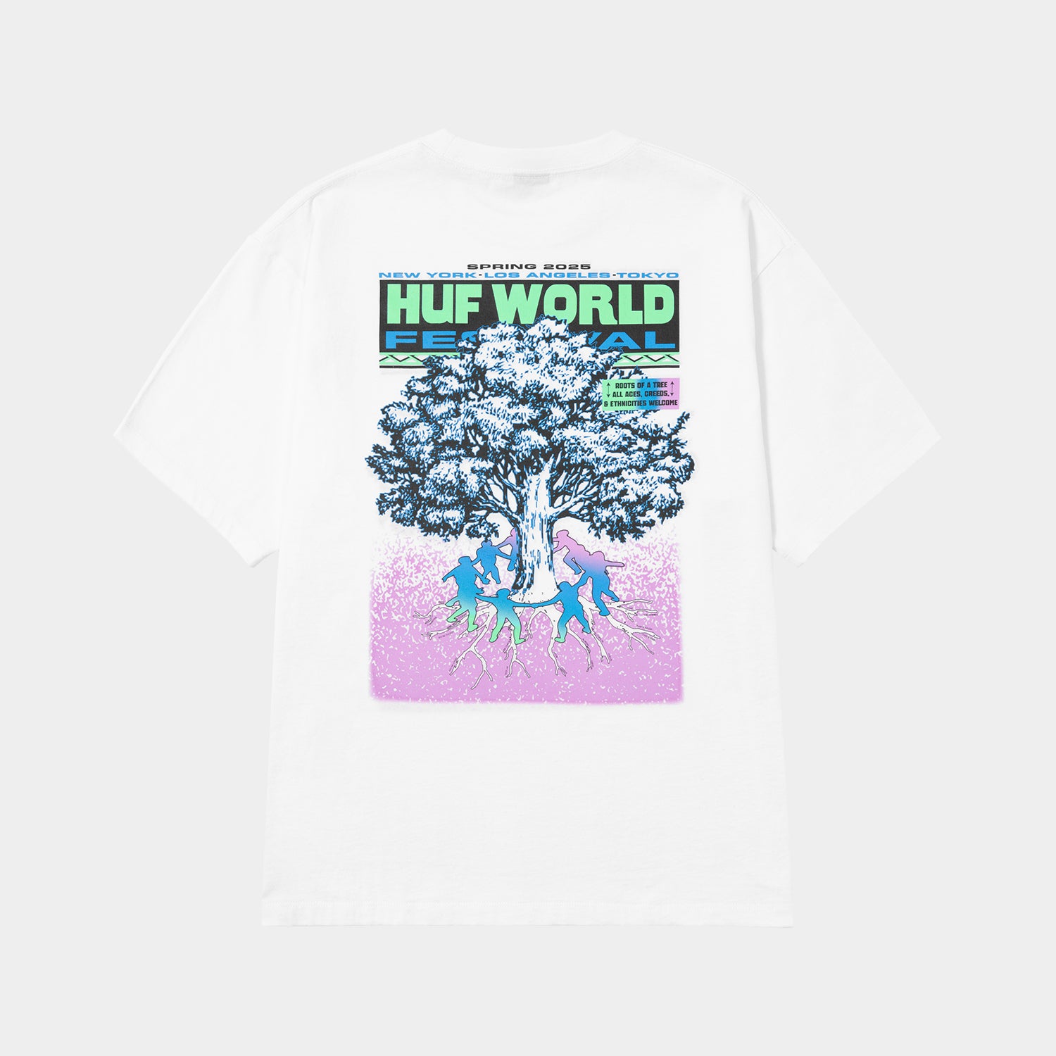 HUF (ハフ) Worldwide JP /T-SHIRTS（Tシャツ）/ WORLD FESTIVAL TEE商品 / WHITE