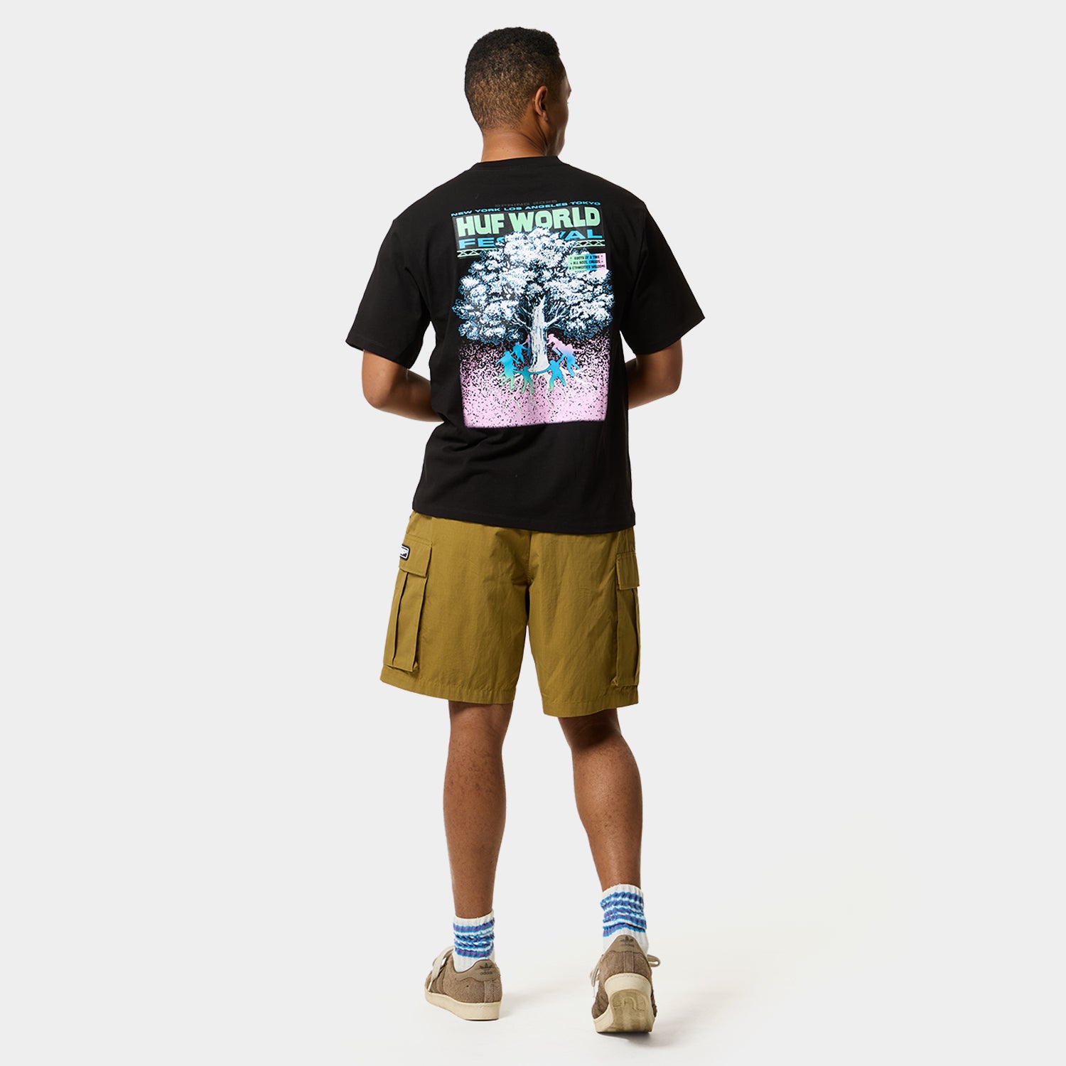 HUF (ハフ) Worldwide JP /T-SHIRTS（Tシャツ）/ WORLD FESTIVAL TEE商品 / WHITE