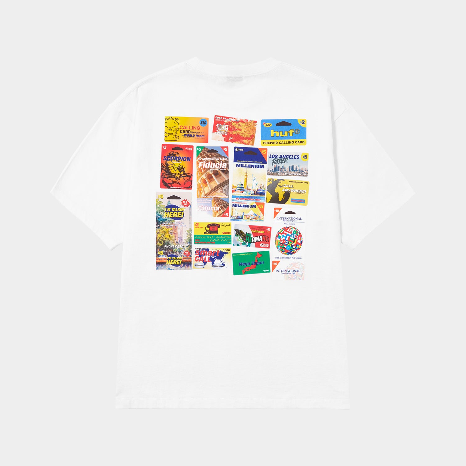 HUF (ハフ) Worldwide JP /T-SHIRTS（Tシャツ）/ CALLING CARDS TEE商品 / BLACK