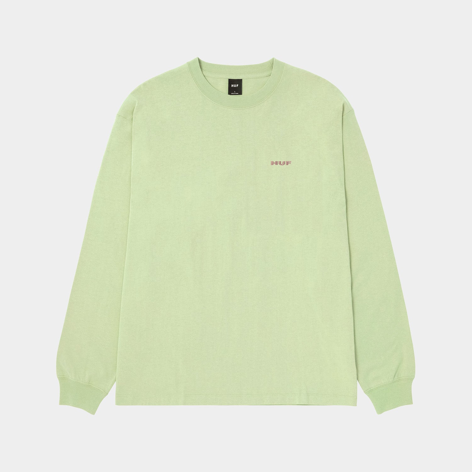 HUF (ハフ) Worldwide JP /T-SHIRTS（Tシャツ）/ MANHOLE LS TEE商品 / WHITE/GREEN