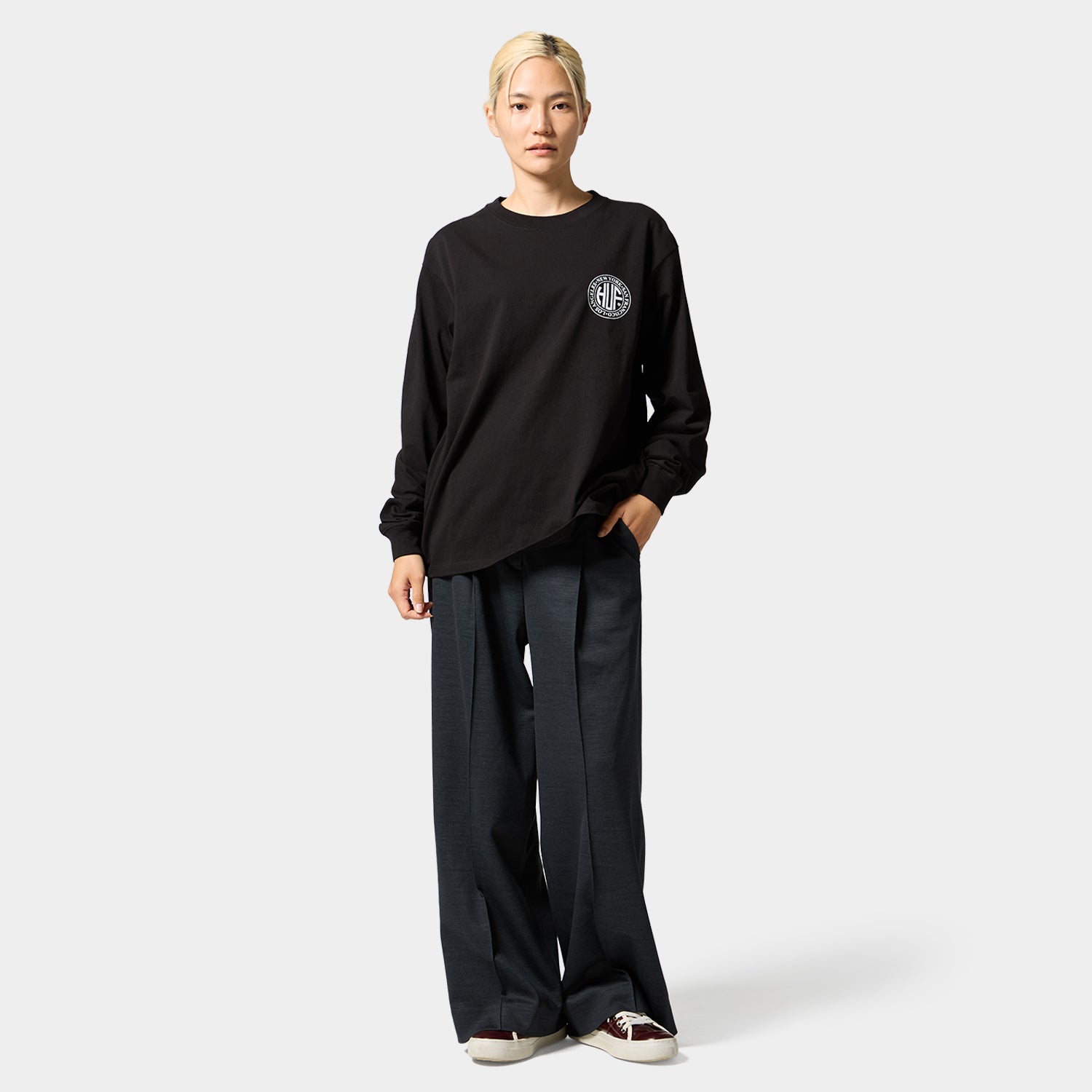 HUF (ハフ) Worldwide JP /T-SHIRTS（Tシャツ）/ REGIONAL LS TEE商品 / CARAMEL