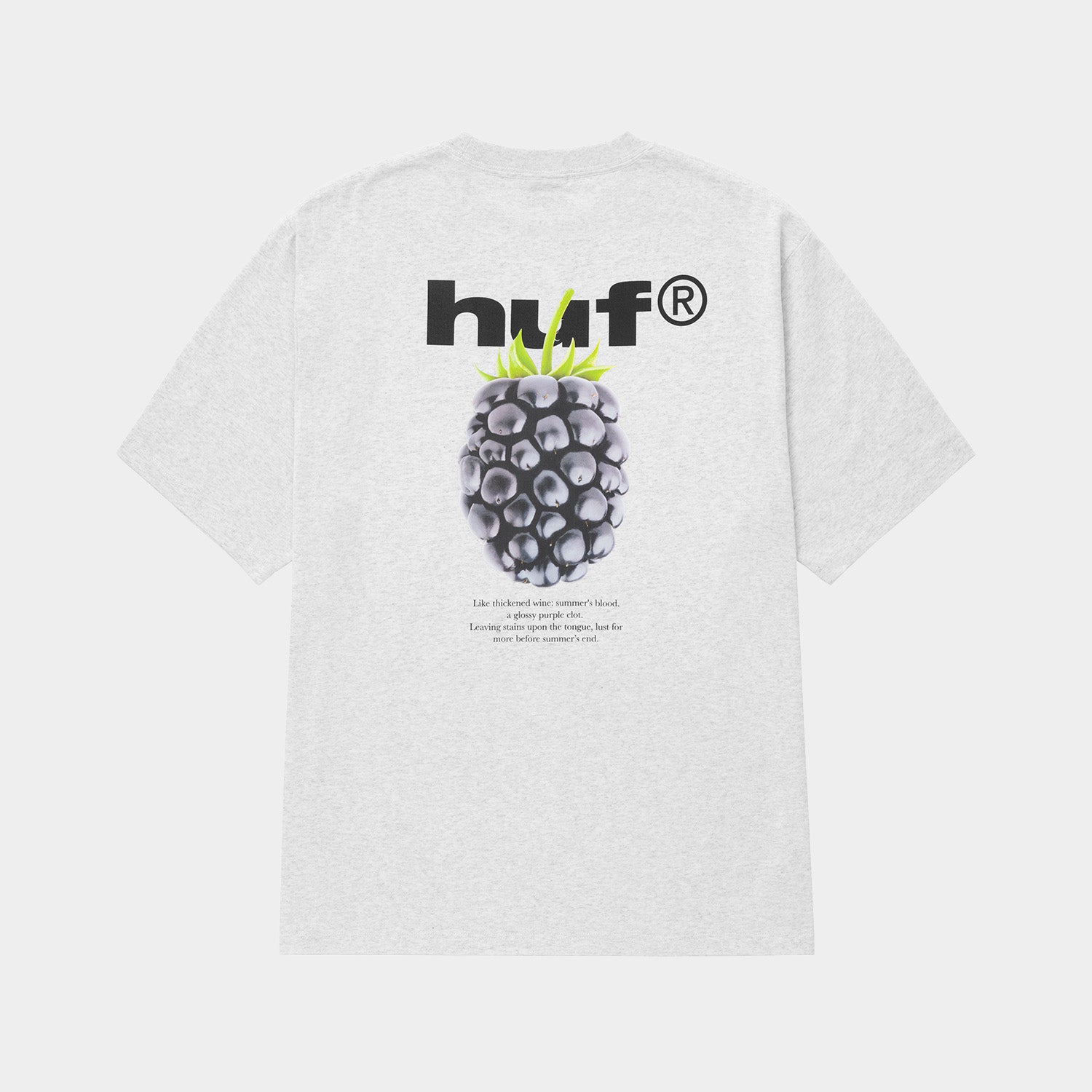 HUF (ハフ) Worldwide JP /T-SHIRTS（Tシャツ）/ BLACK BERRY TEE商品 / ASH GREY