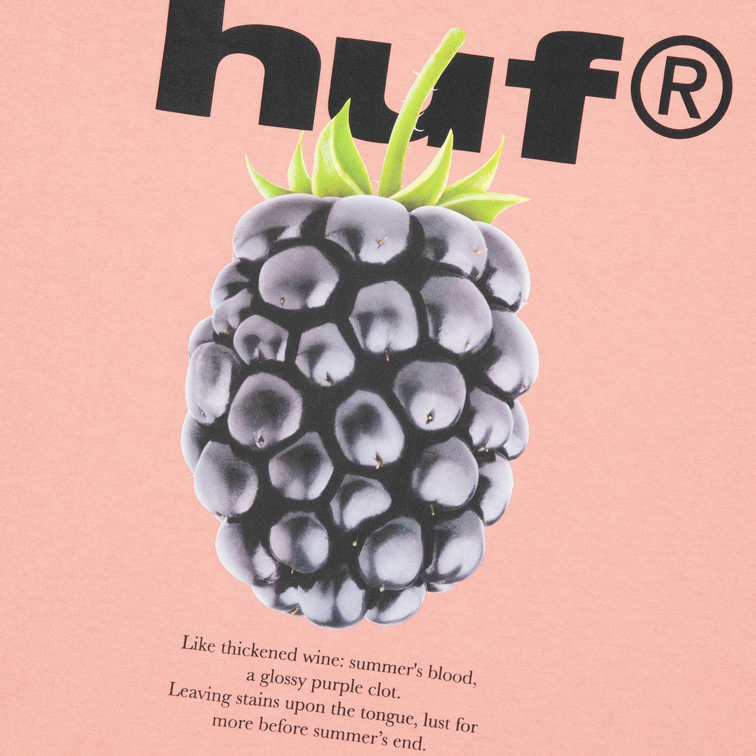HUF (ハフ) Worldwide JP /T-SHIRTS（Tシャツ）/ BLACK BERRY TEE商品 / ASH GREY