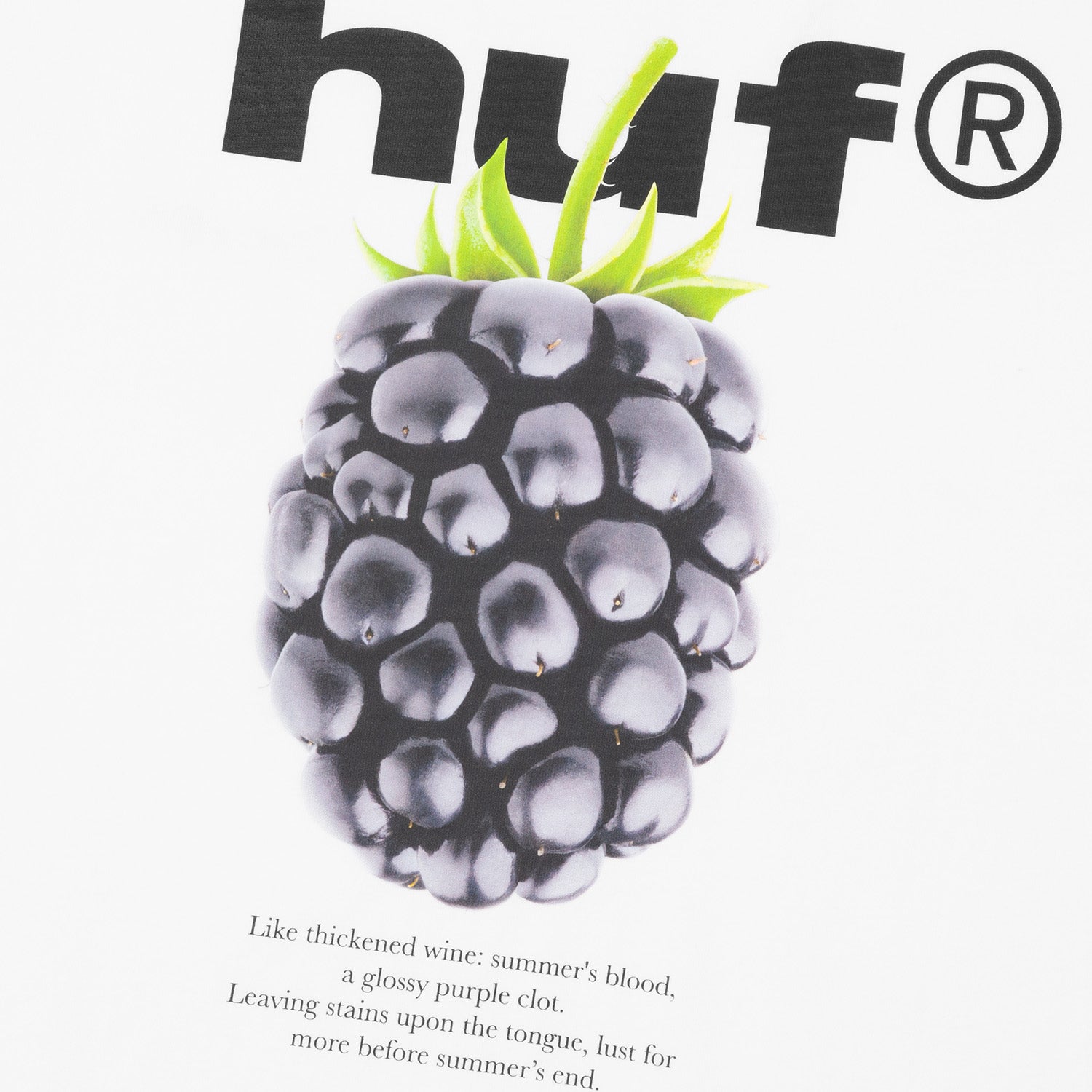 HUF (ハフ) Worldwide JP /T-SHIRTS（Tシャツ）/ BLACK BERRY TEE商品 / ASH GREY