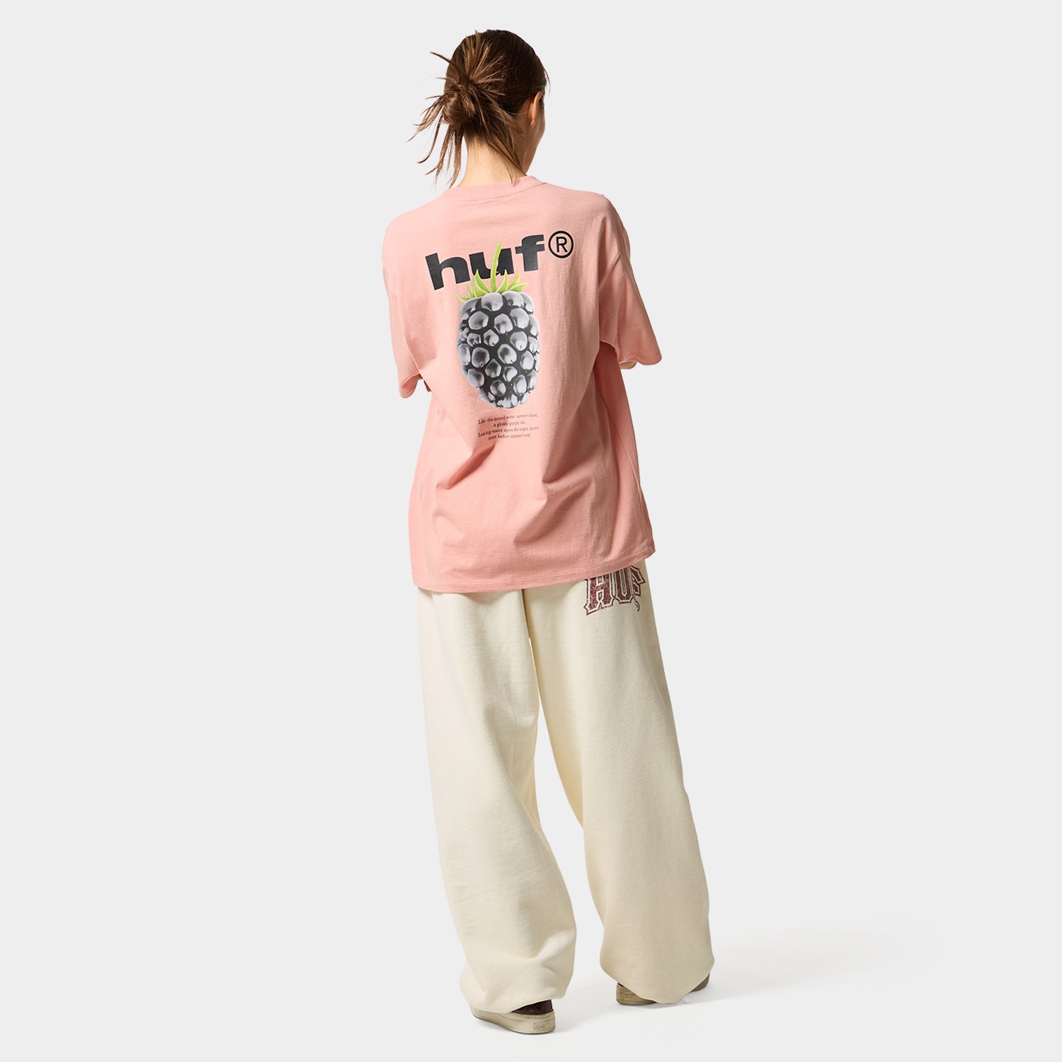 HUF (ハフ) Worldwide JP /T-SHIRTS（Tシャツ）/ BLACK BERRY TEE商品 / ASH GREY