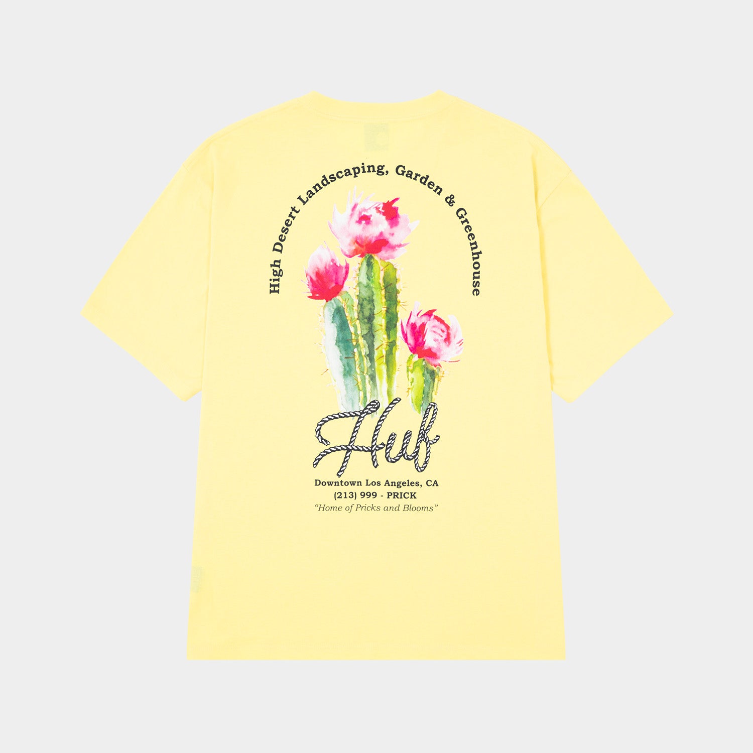 HUF (ハフ) Worldwide JP /T-SHIRTS（Tシャツ）/ DESERT ROSE TEE商品 / LT YELLOW