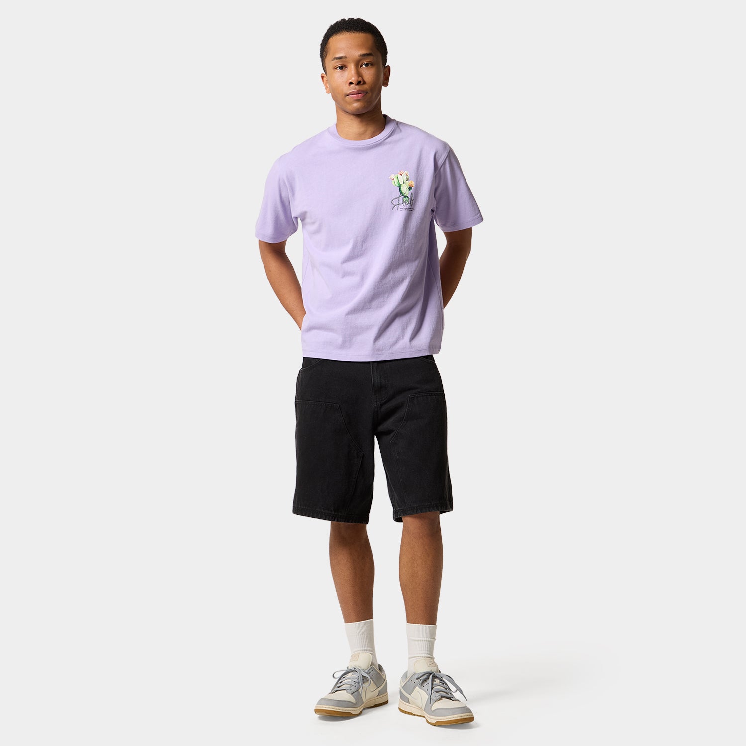 HUF (ハフ) Worldwide JP /T-SHIRTS（Tシャツ）/ EAST ROCKS TEE商品 / LT PURPLE
