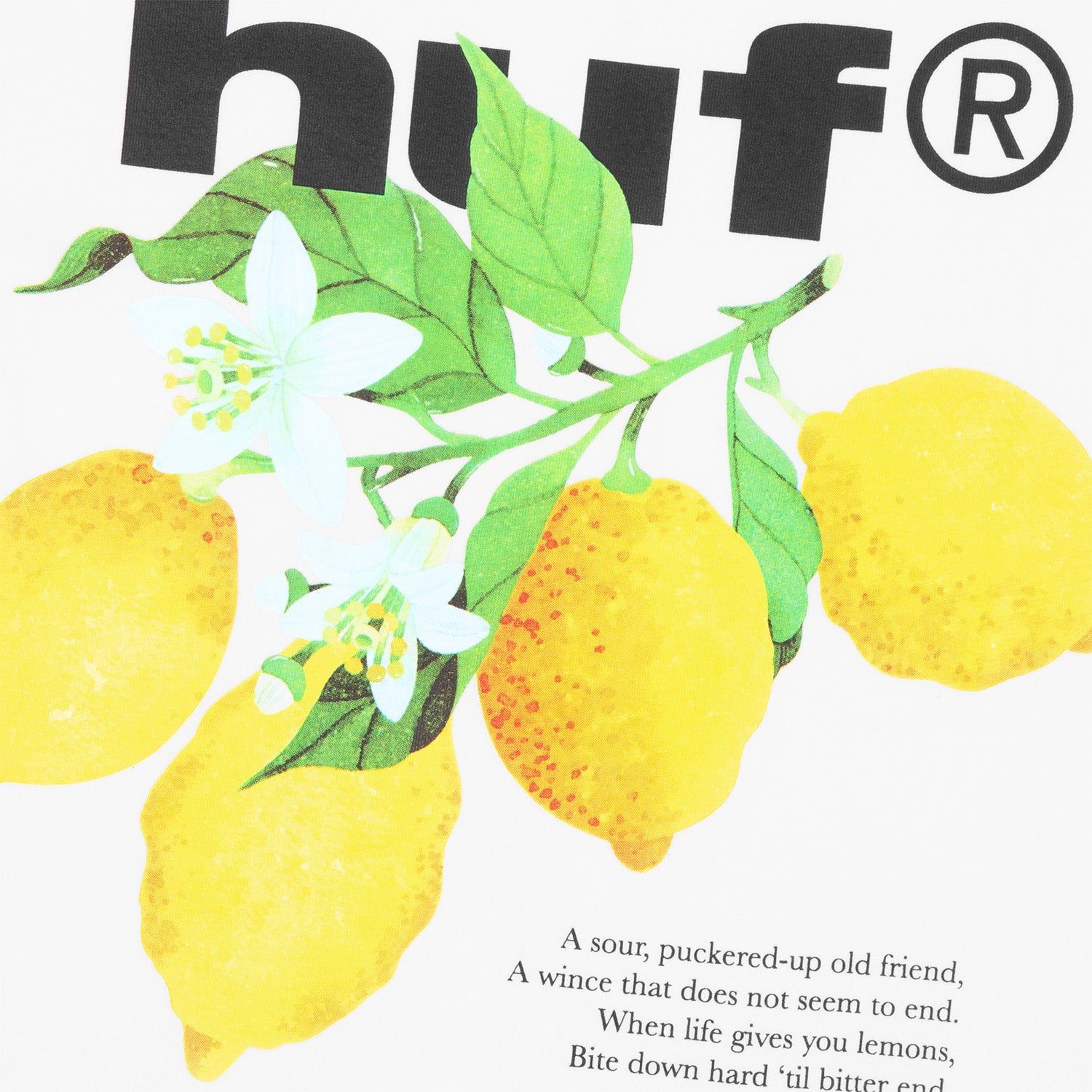 HUF (ハフ) Worldwide JP /T-SHIRTS（Tシャツ）/ SOUR LEMON LS TEE商品 / BLACK