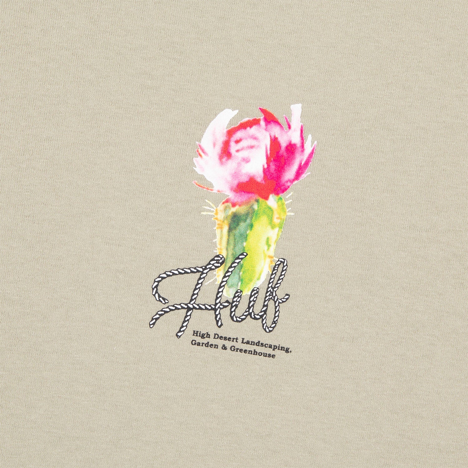 HUF (ハフ) Worldwide JP /T-SHIRTS（Tシャツ）/ DESERT ROSE LS TEE商品 / CHARCOAL