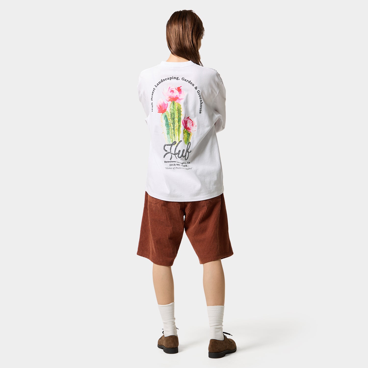 HUF (ハフ) Worldwide JP /T-SHIRTS（Tシャツ）/ DESERT ROSE LS TEE商品 / CHARCOAL