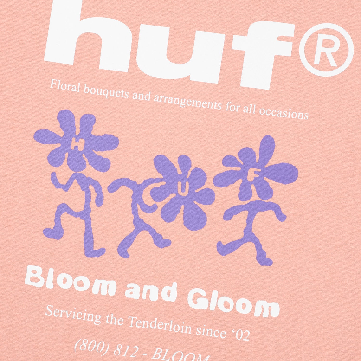 HUF (ハフ) Worldwide JP /T-SHIRTS（Tシャツ）/ BLOOM &amp; GLOOM TEE商品 / WHITE