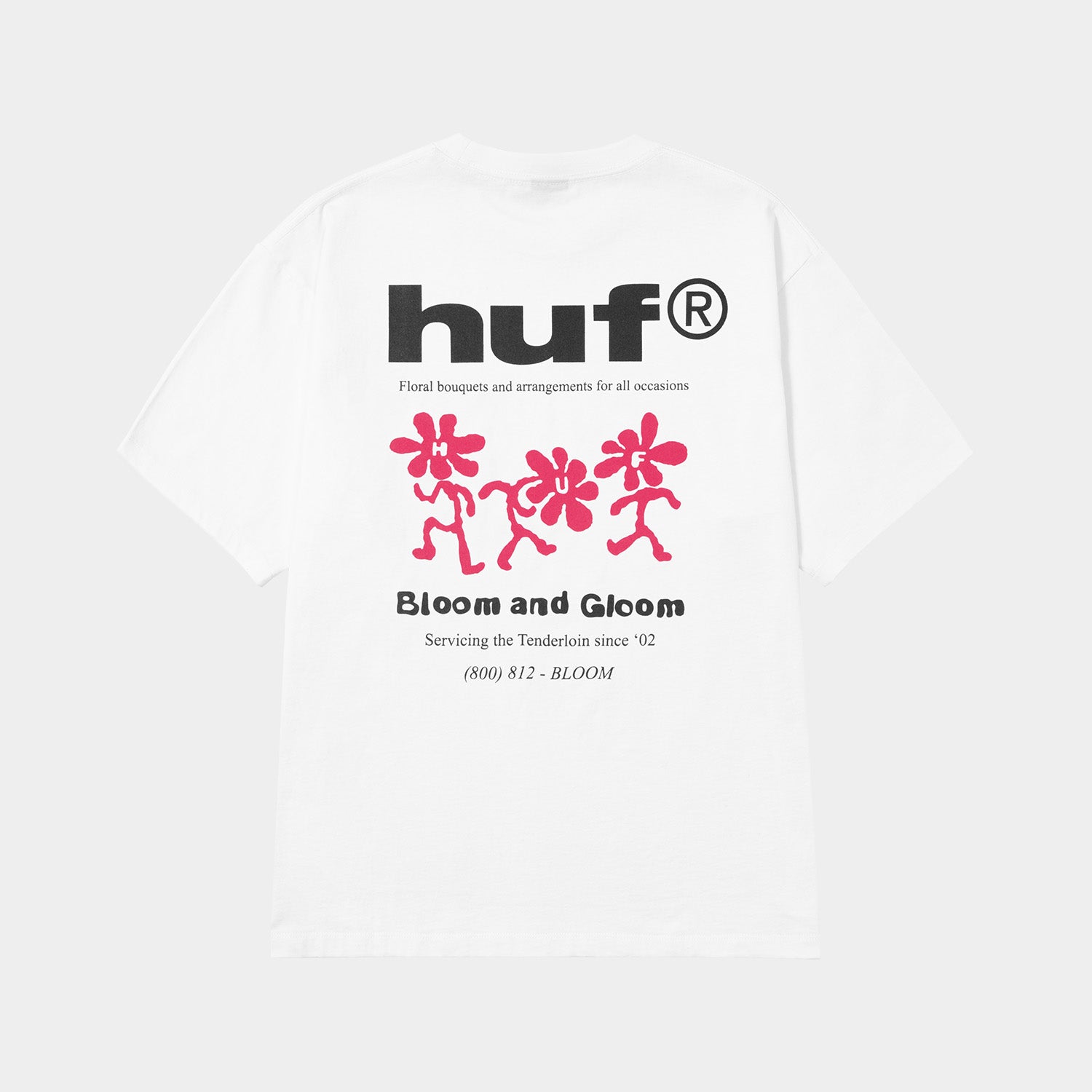 HUF (ハフ) Worldwide JP /T-SHIRTS（Tシャツ）/ BLOOM &amp; GLOOM TEE商品 / WHITE