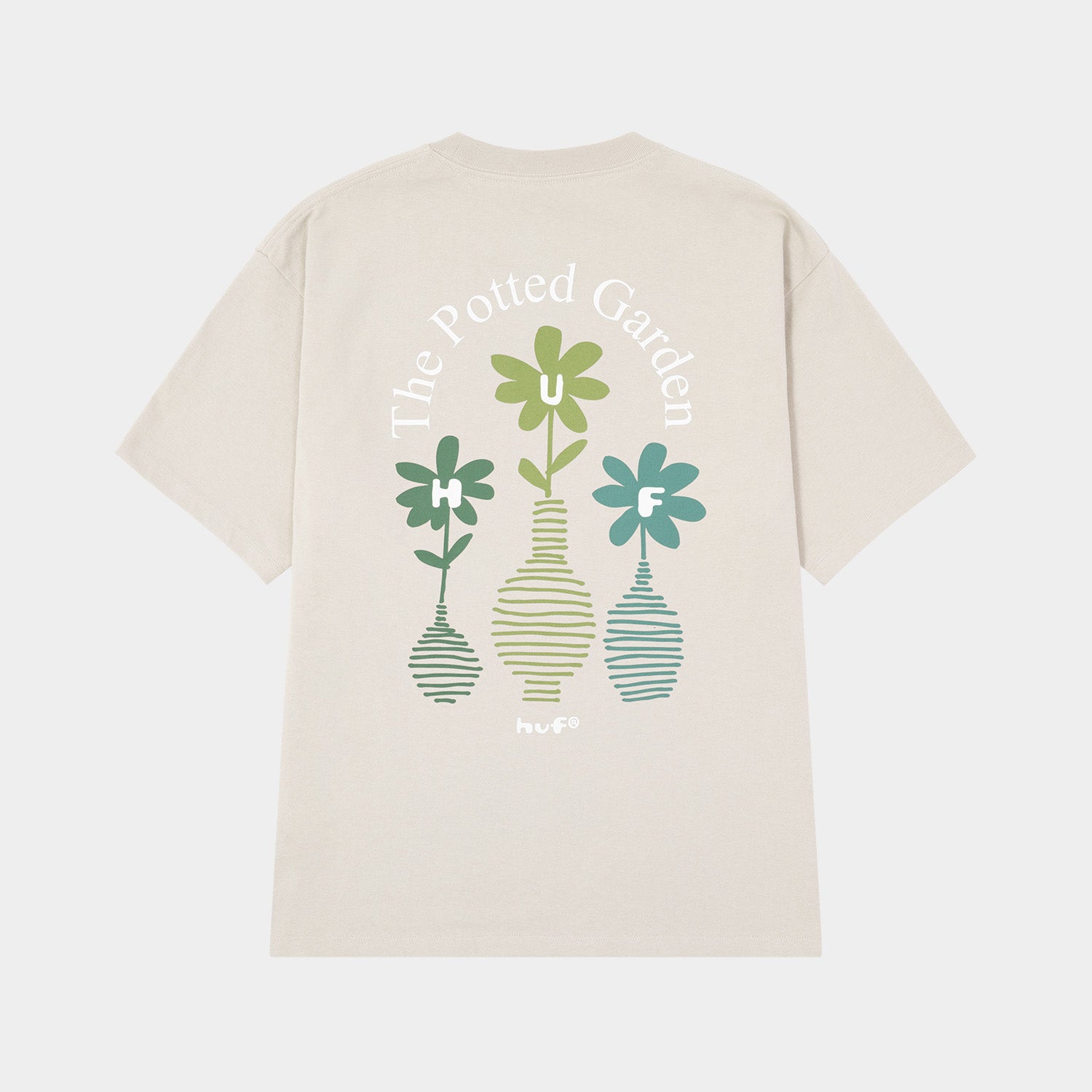 HUF (ハフ) Worldwide JP /T-SHIRTS（Tシャツ）/ THE POTTED GARDEN TEE商品 / CHARCOAL