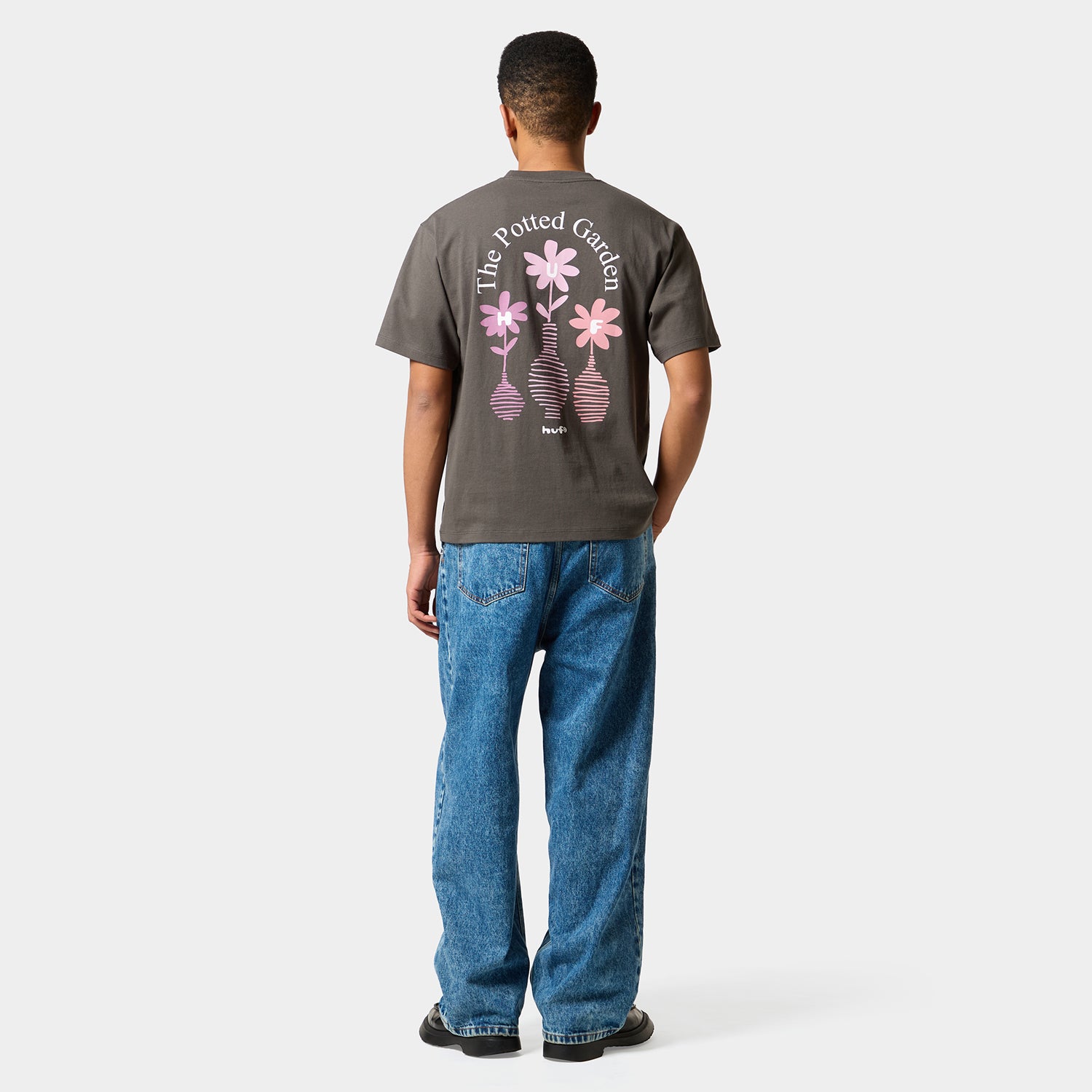 HUF (ハフ) Worldwide JP /T-SHIRTS（Tシャツ）/ THE POTTED GARDEN TEE商品 / CHARCOAL