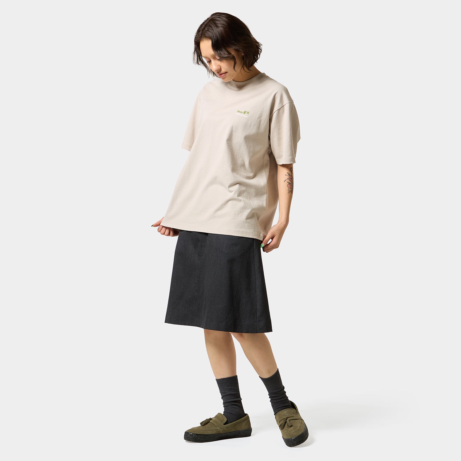 HUF (ハフ) Worldwide JP /T-SHIRTS（Tシャツ）/ THE POTTED GARDEN TEE商品 / CHARCOAL