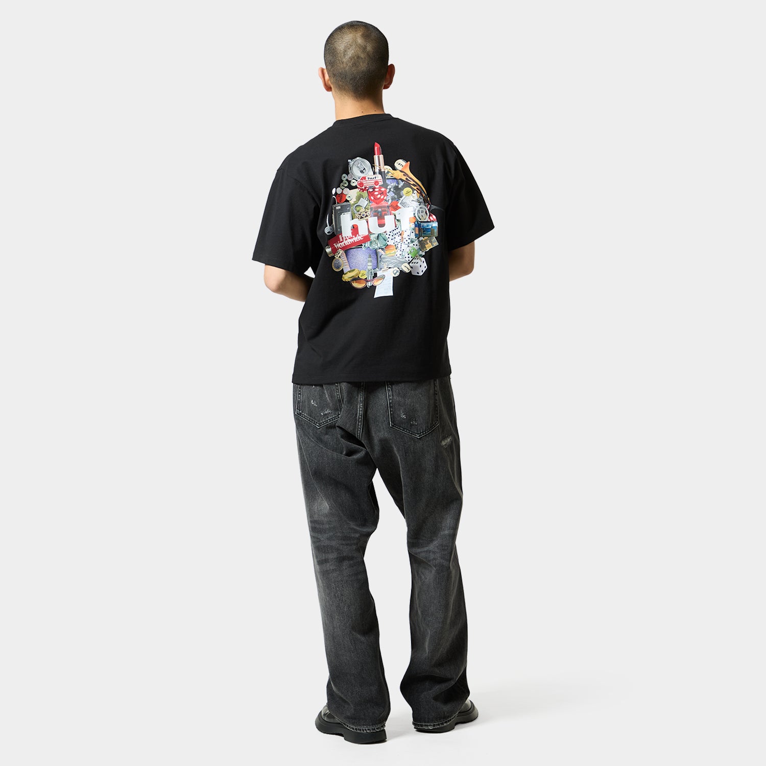 HUF (ハフ) Worldwide JP /T-SHIRTS（Tシャツ）/ ROADTRIP TEE商品 / BLACK