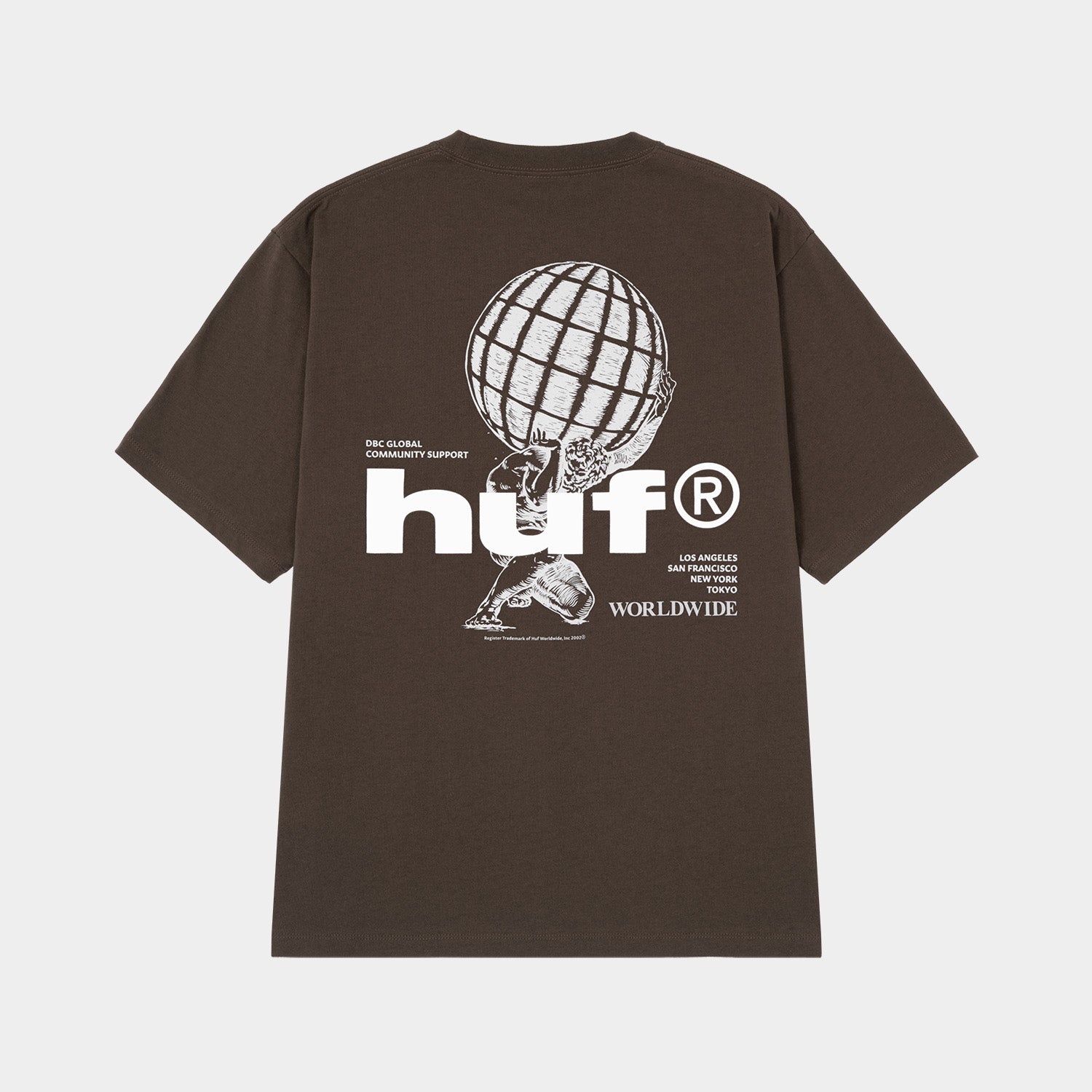 HUF (ハフ) Worldwide JP /T-SHIRTS（Tシャツ）/ COMMUNITY SUPPORT TEE商品 / BROWN
