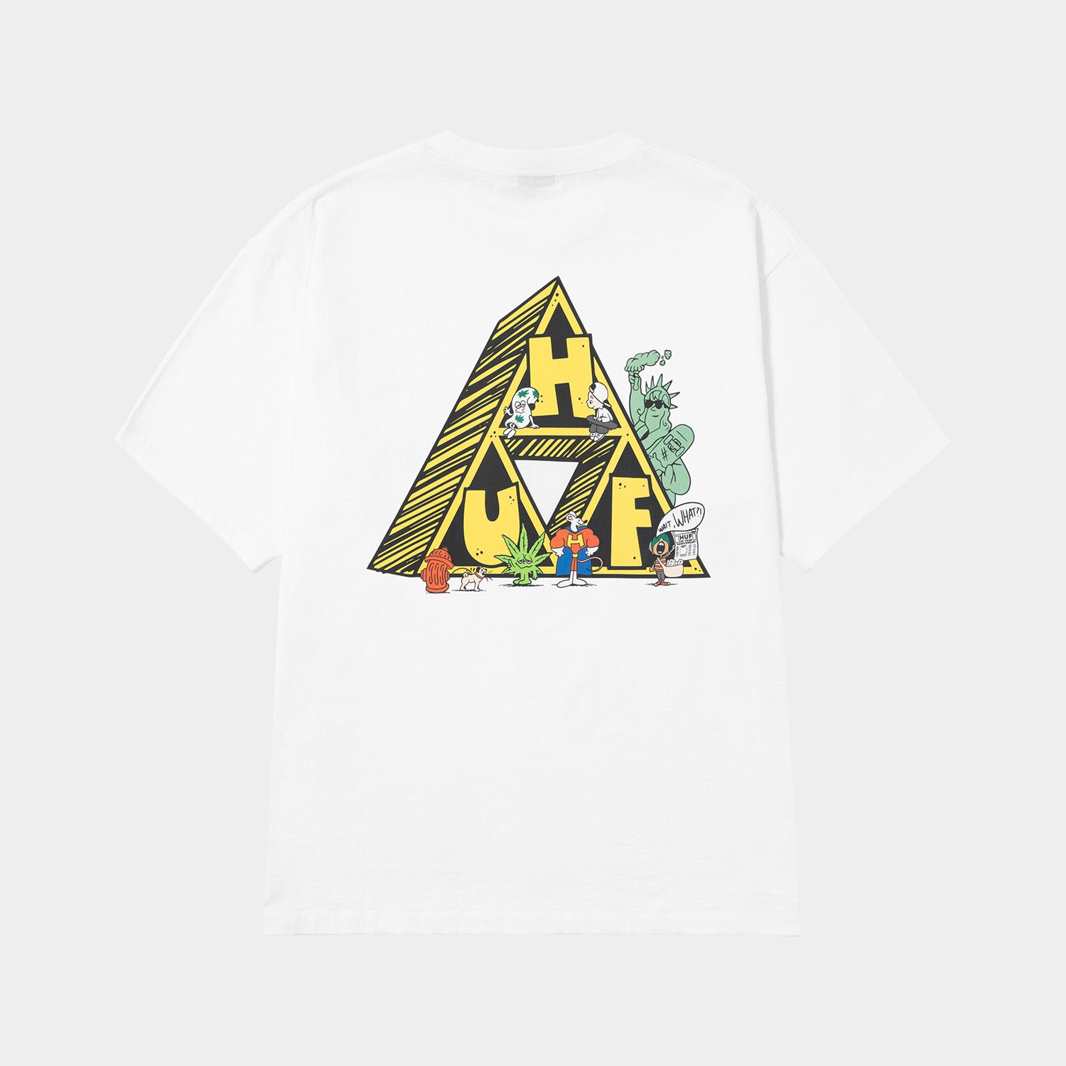 HUF (ハフ) Worldwide JP /T-SHIRTS（Tシャツ）/ 【オンラインストア限定】SATURDAY MORNING TT TEE商品 / WHITE