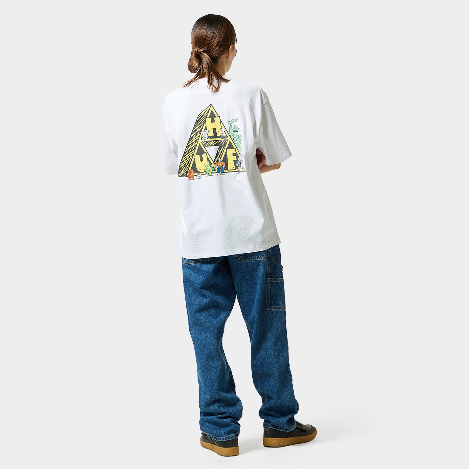 HUF (ハフ) Worldwide JP /T-SHIRTS（Tシャツ）/ 【オンラインストア限定】SATURDAY MORNING TT TEE商品 / WHITE