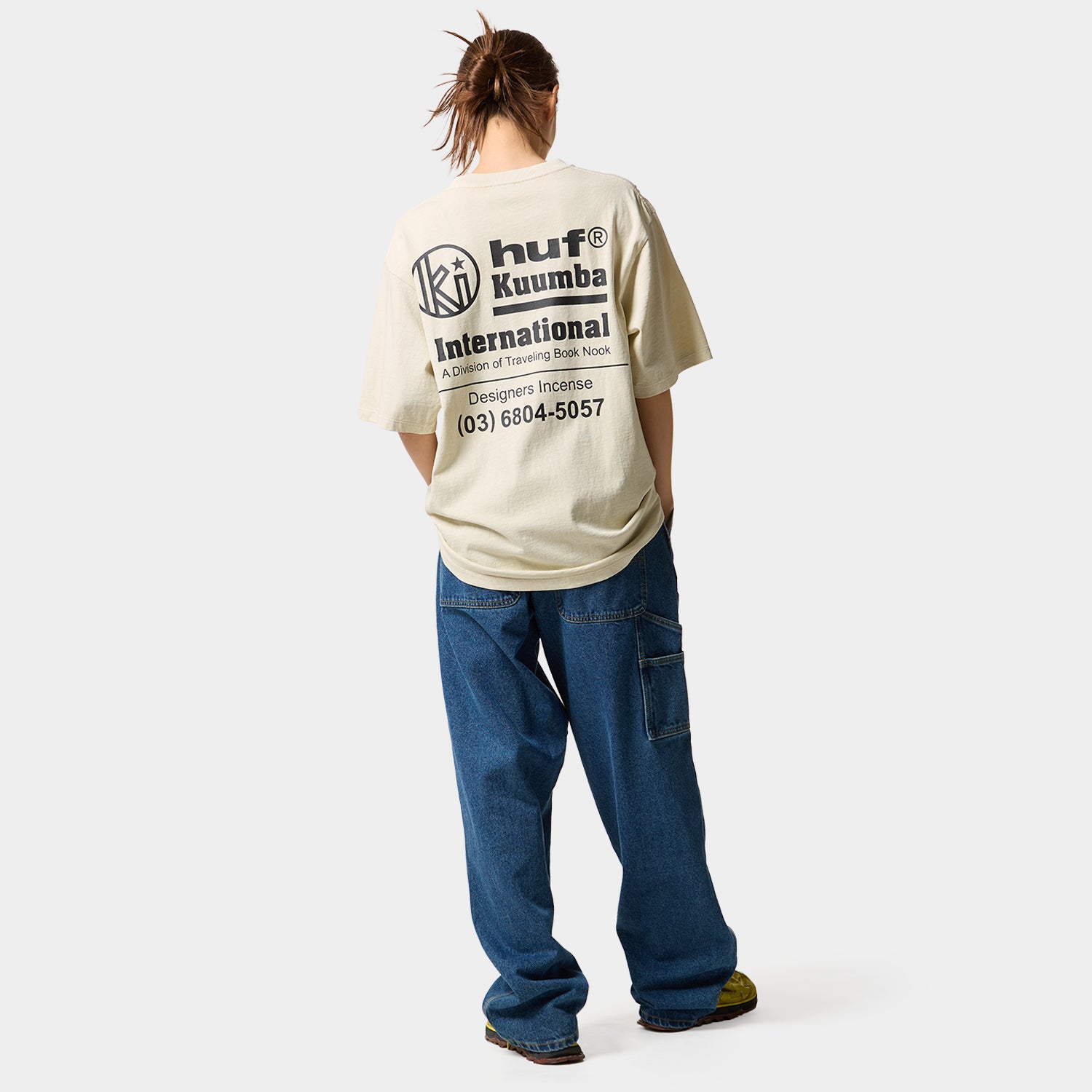 HUF (ハフ) Worldwide JP /T-SHIRTS（Tシャツ）/ HUF X KUUMBA INTERNATIONAL KUUMBA TEE商品 / CREAM